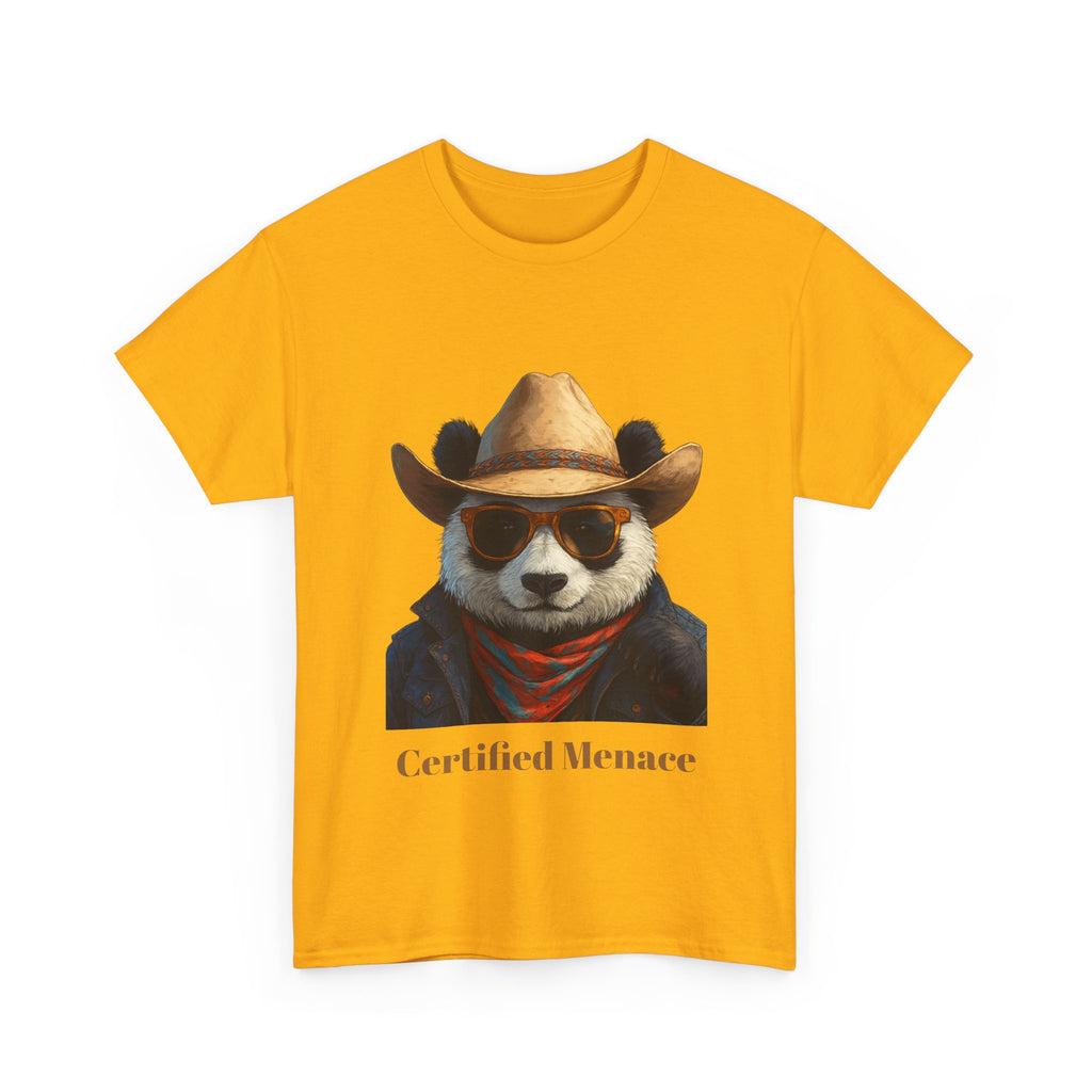 Certified Menace T-Shirt — 'Goon Panda Outfitters' Graphic Tee