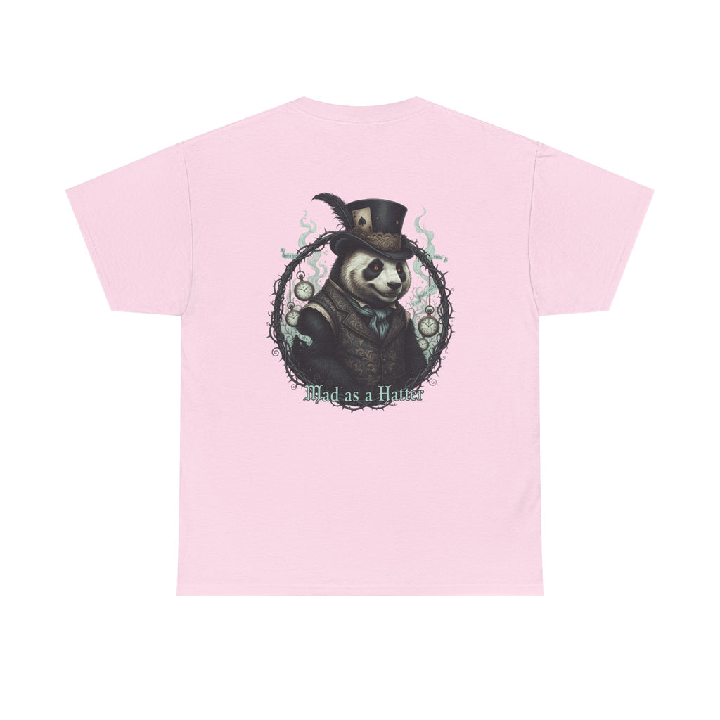 Panda in Top Hat T-Shirt — 'Mad as a Hatter' Vintage Gothic Tee