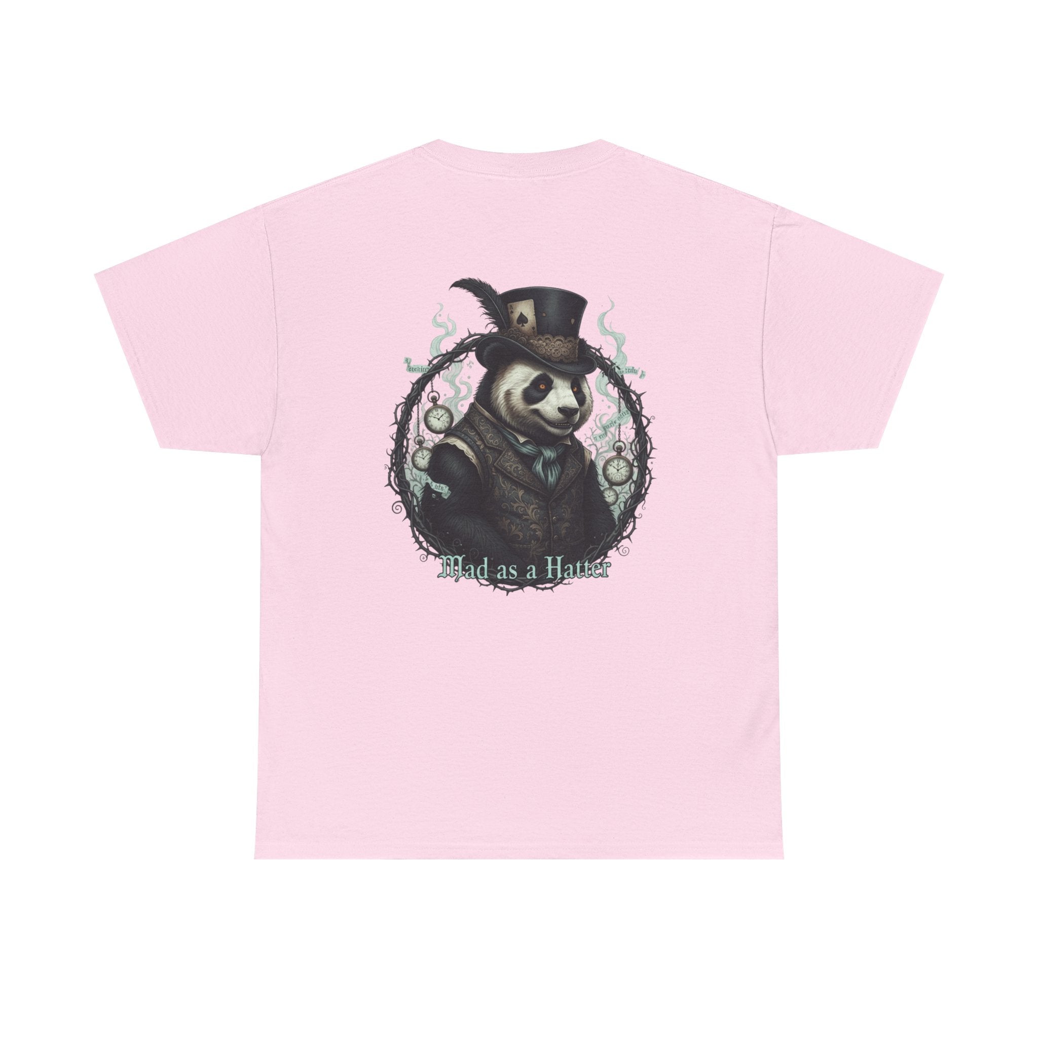 Panda in Top Hat T-Shirt — 'Mad as a Hatter' Vintage Gothic Tee