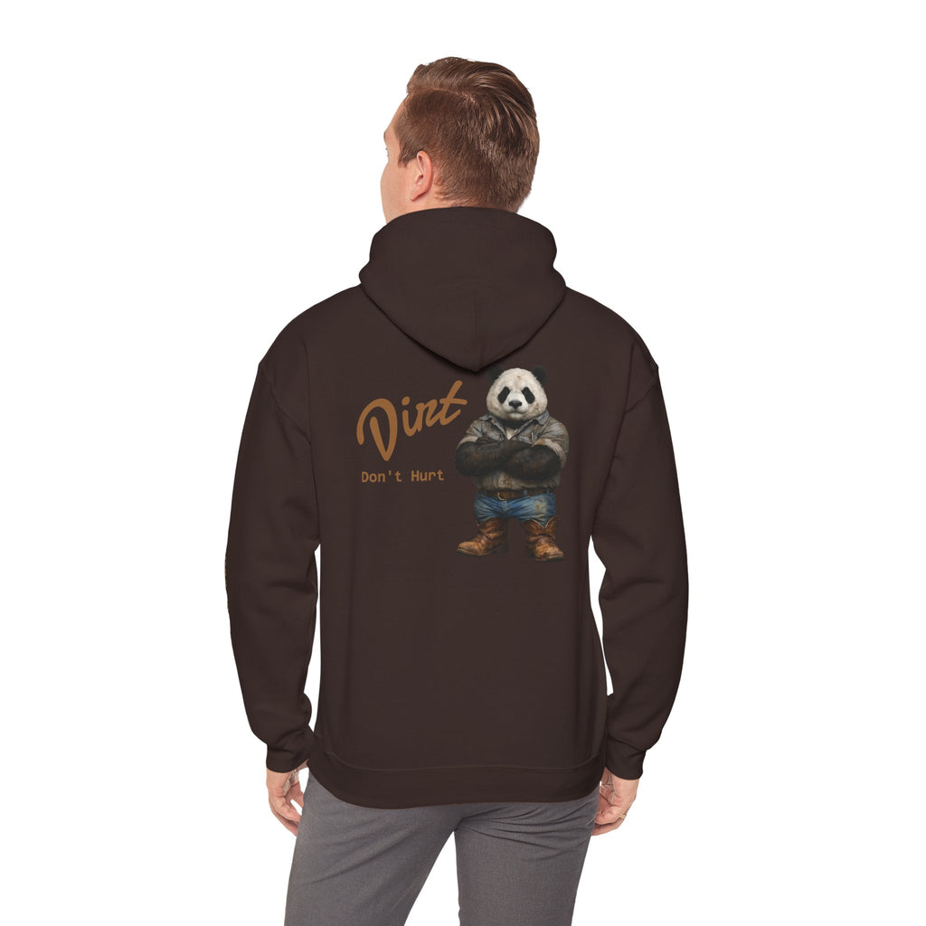 Panda 'Dirt Don't Hurt' Hoodie - Cute Vintage Bear Graphic Pullover