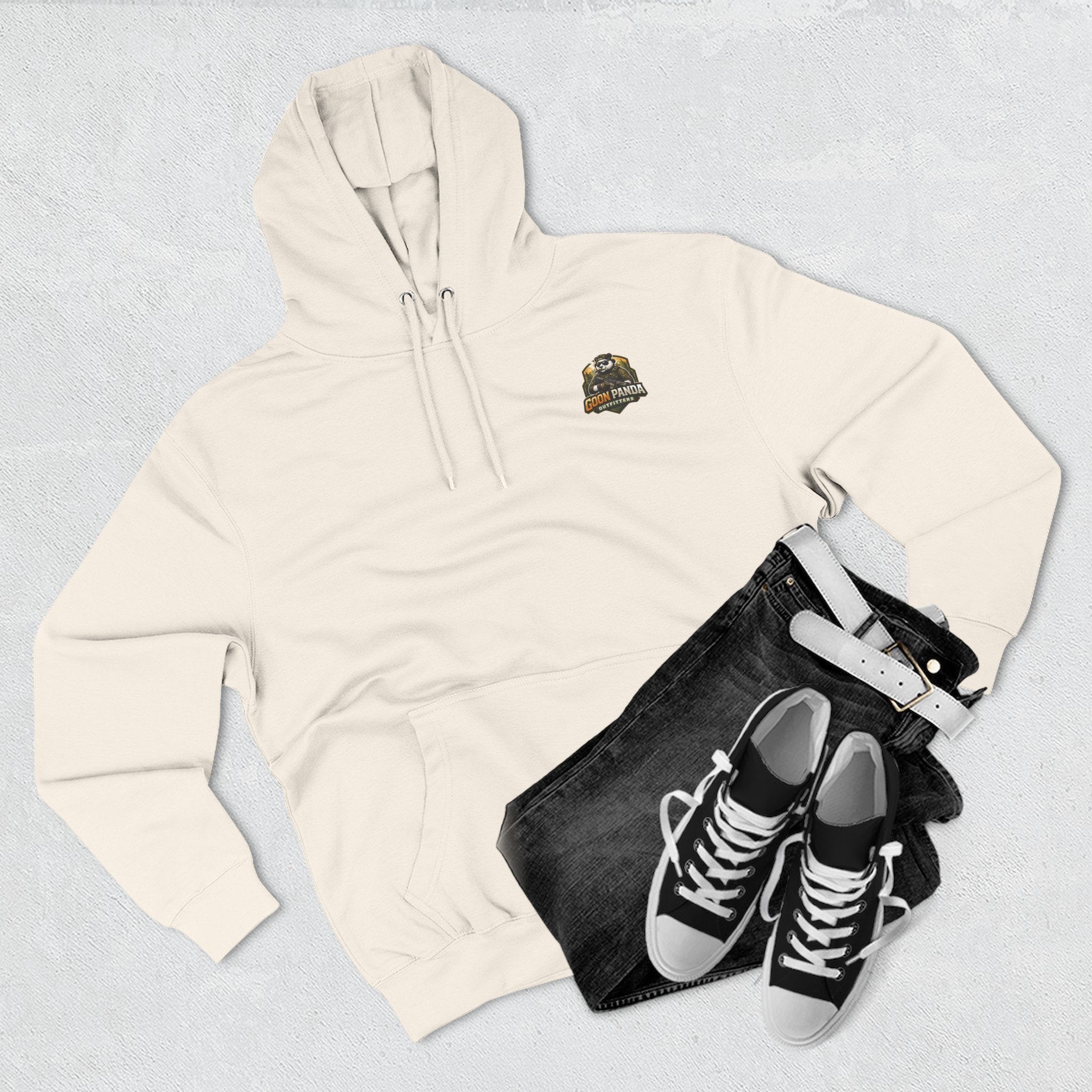 Drunk-ish Panda Hoodie — Funny Beer Lumberjack Animal Graphic Fleece Hoodie