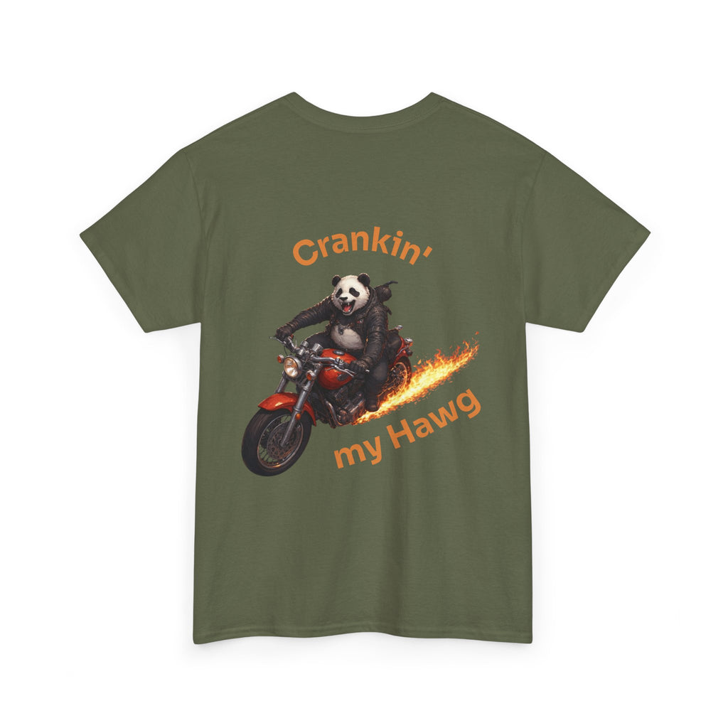 Crankin' My Hawg Panda Motorcycle T‑Shirt