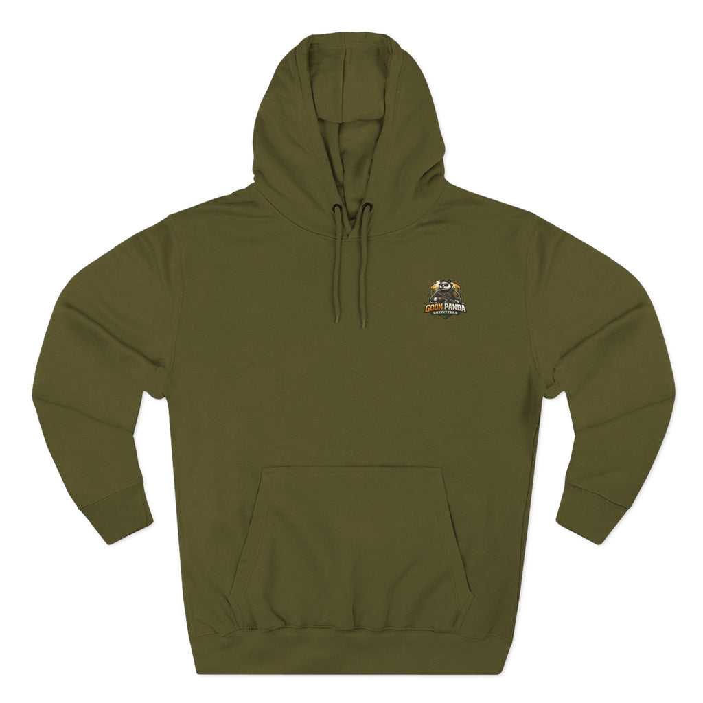 Drunk-ish Panda Hoodie — Funny Beer Lumberjack Animal Graphic Fleece Hoodie