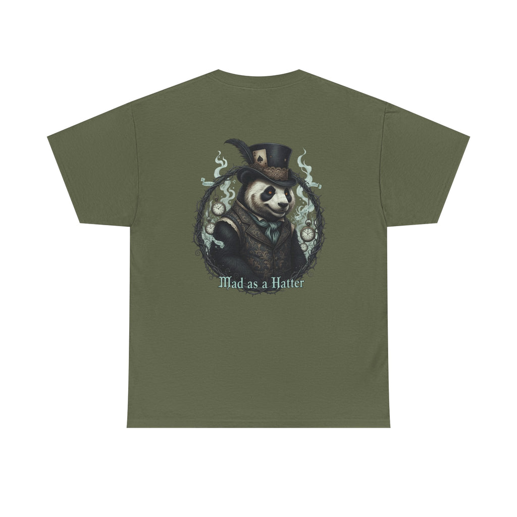 Panda in Top Hat T-Shirt — 'Mad as a Hatter' Vintage Gothic Tee