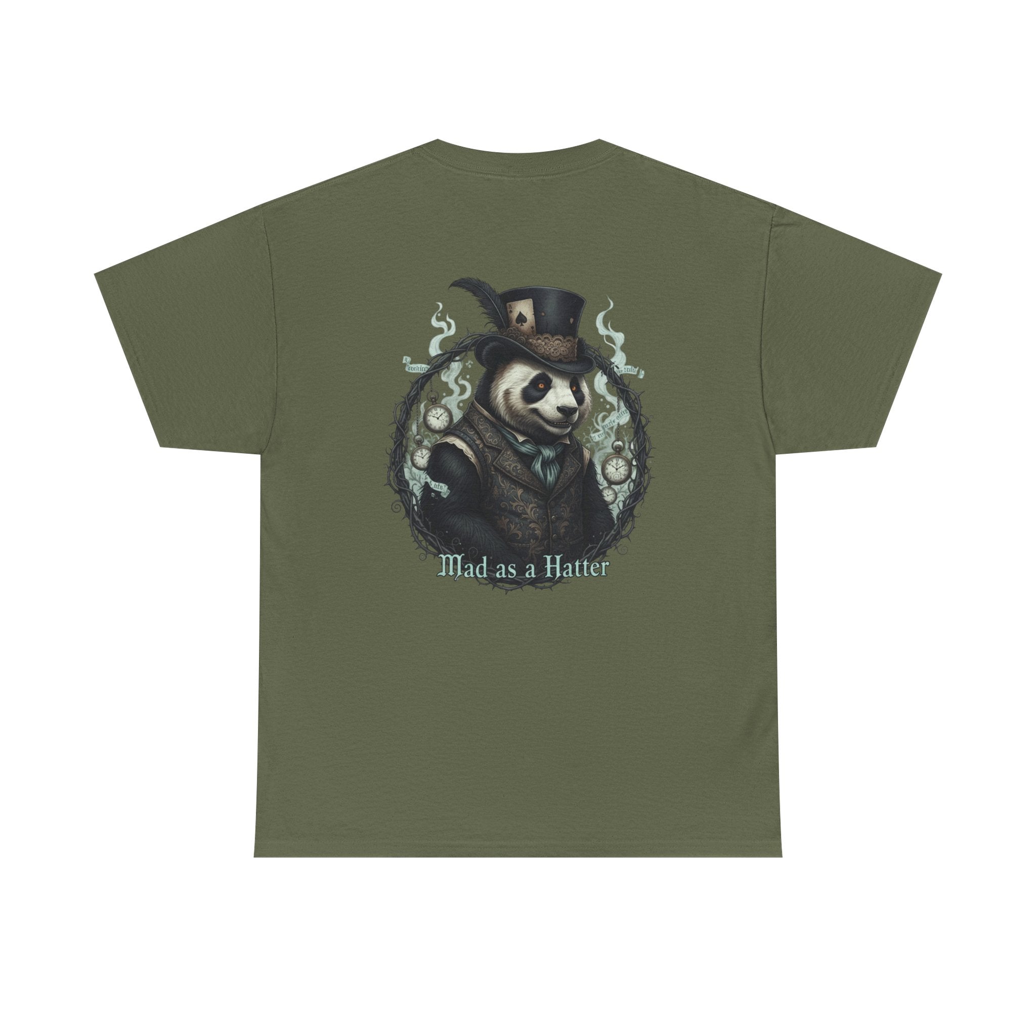 Panda in Top Hat T-Shirt — 'Mad as a Hatter' Vintage Gothic Tee
