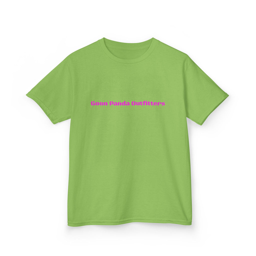 Kids Panda Tee - "Goon Panda Outfitters" Cute Panda with Hearts Kids T-Shirt