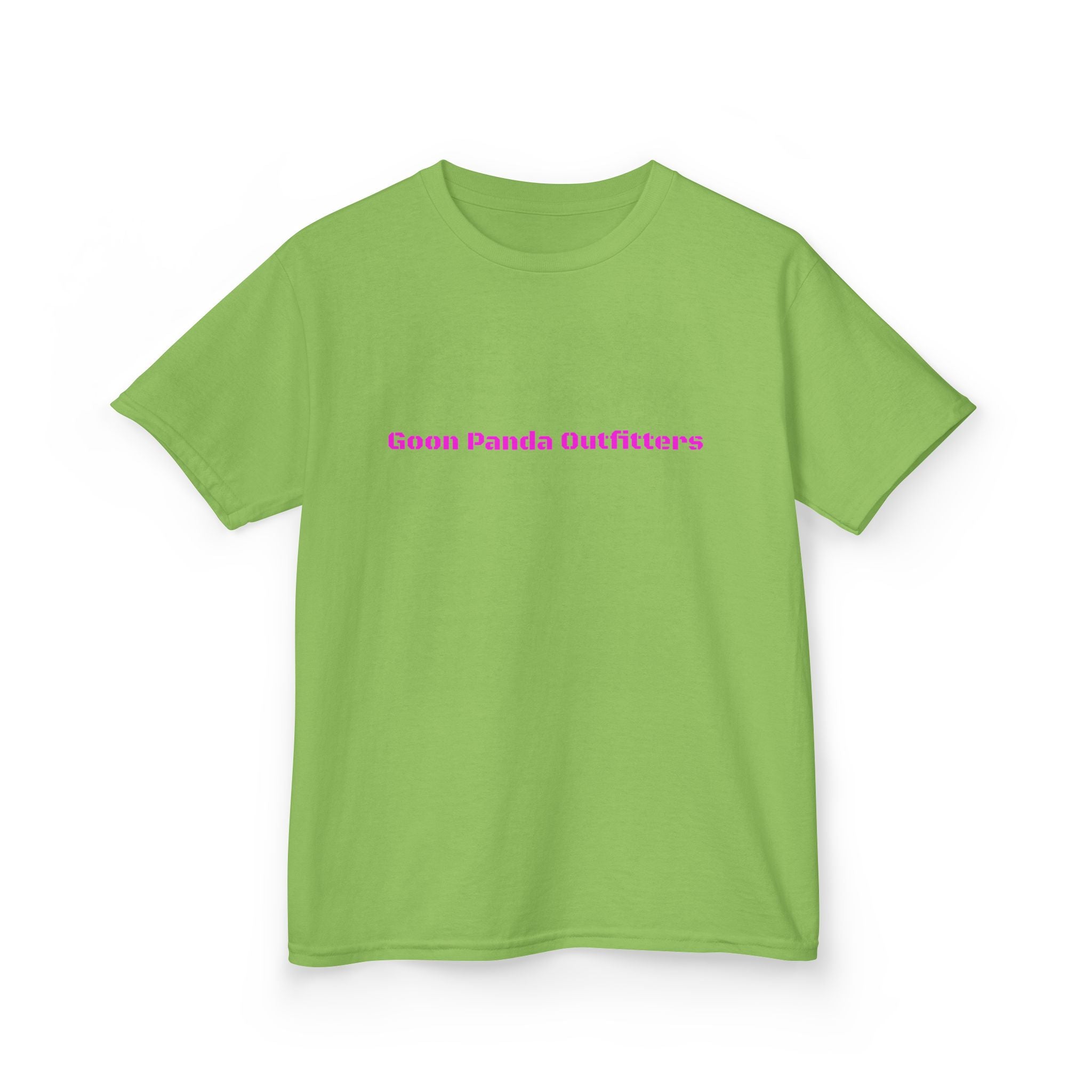 Kids Panda Tee - "Goon Panda Outfitters" Cute Panda with Hearts Kids T-Shirt