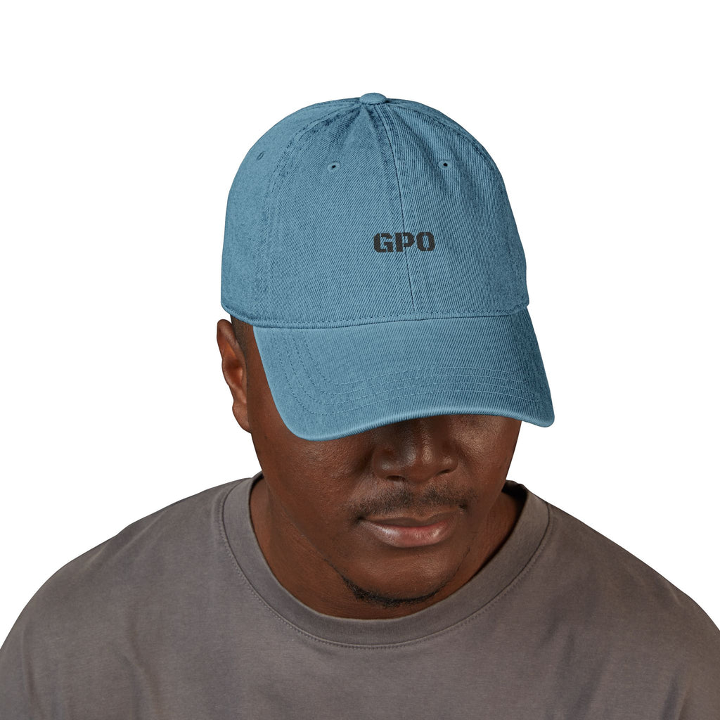 Embroidered Denim Hat