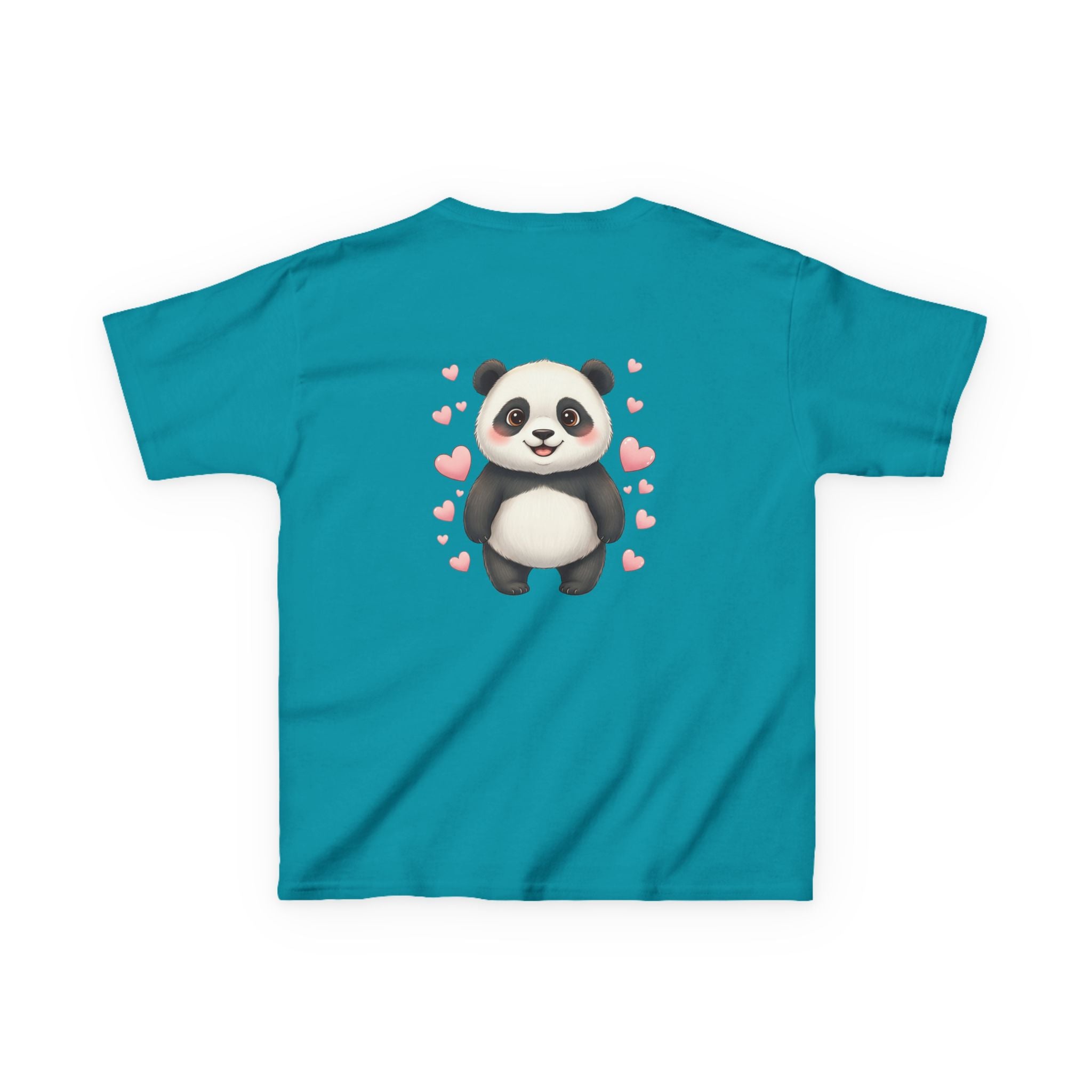 Kids Panda Tee - "Goon Panda Outfitters" Cute Panda with Hearts Kids T-Shirt