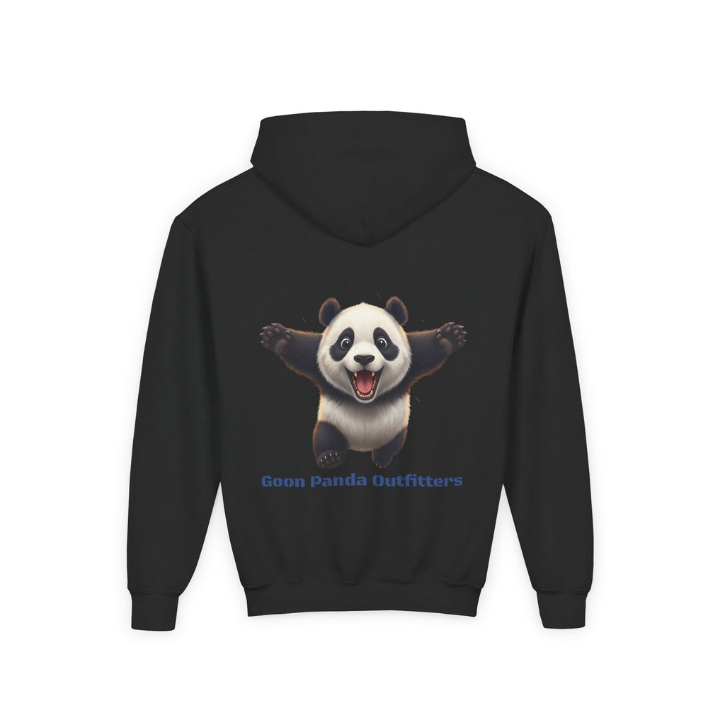Youth Panda Hoodie - "Goon Squad" Cute Panda Graphic Kids Sweatshirt