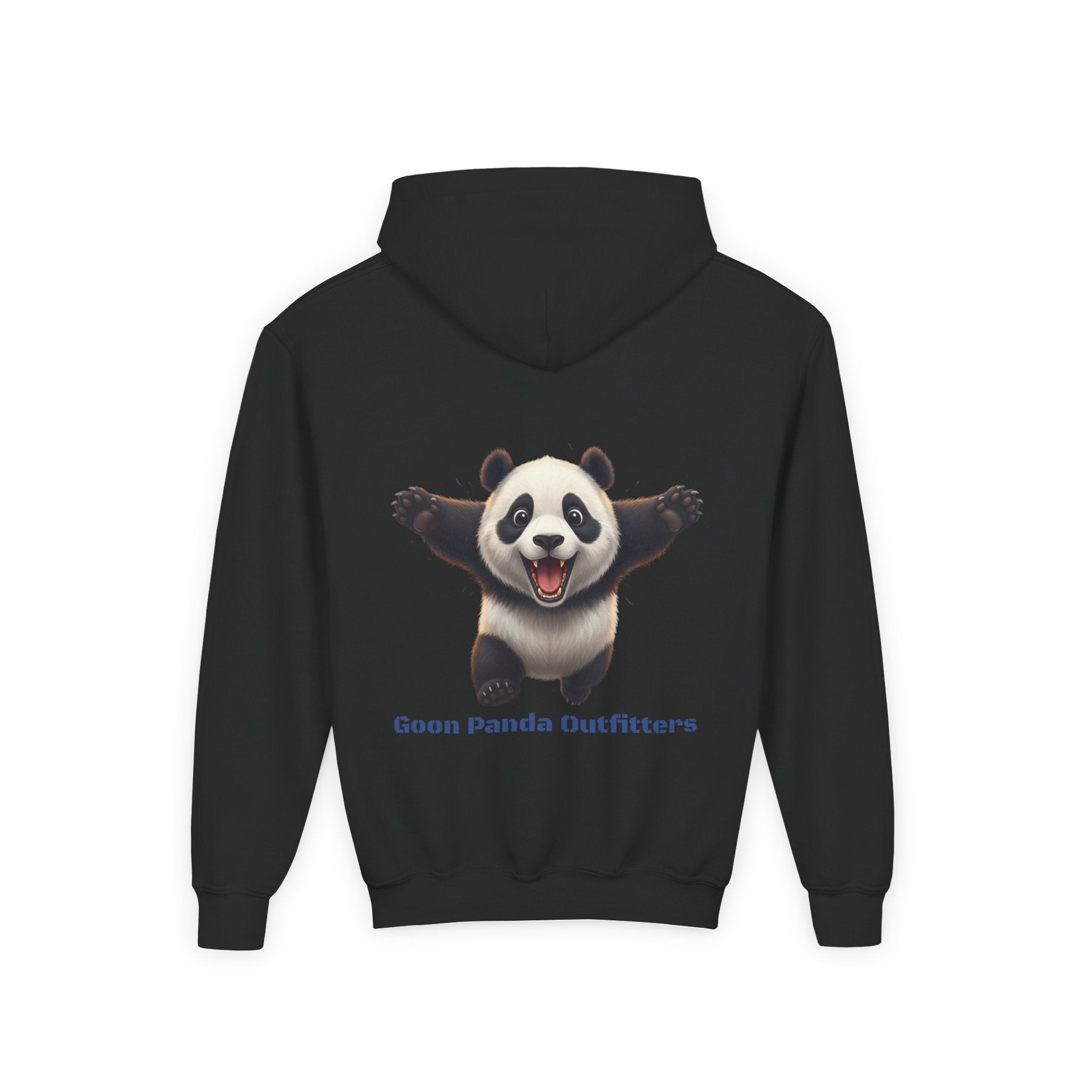 Youth Panda Hoodie - "Goon Squad" Cute Panda Graphic Kids Sweatshirt