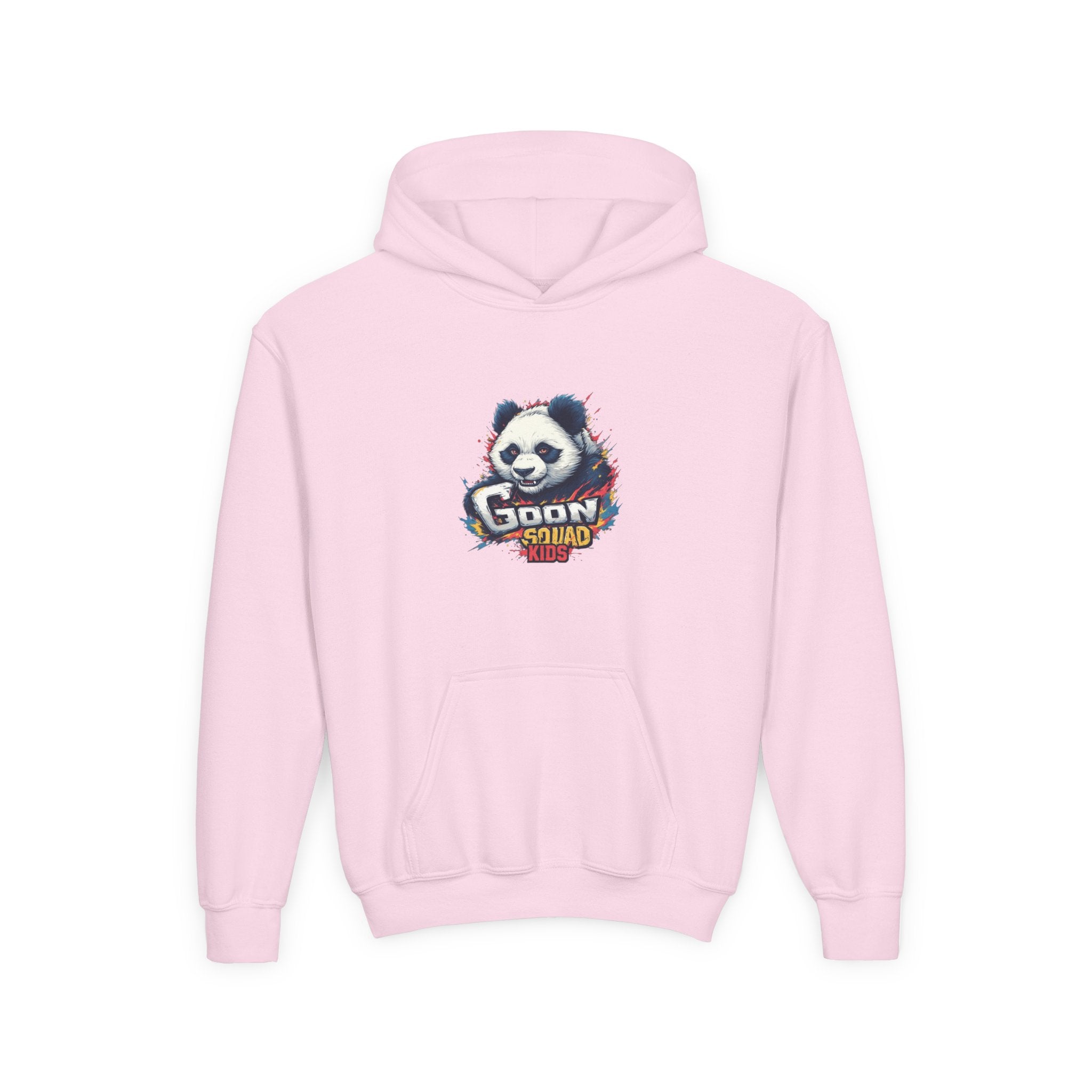 Youth Panda Hoodie - "Goon Squad" Cute Panda Graphic Kids Sweatshirt