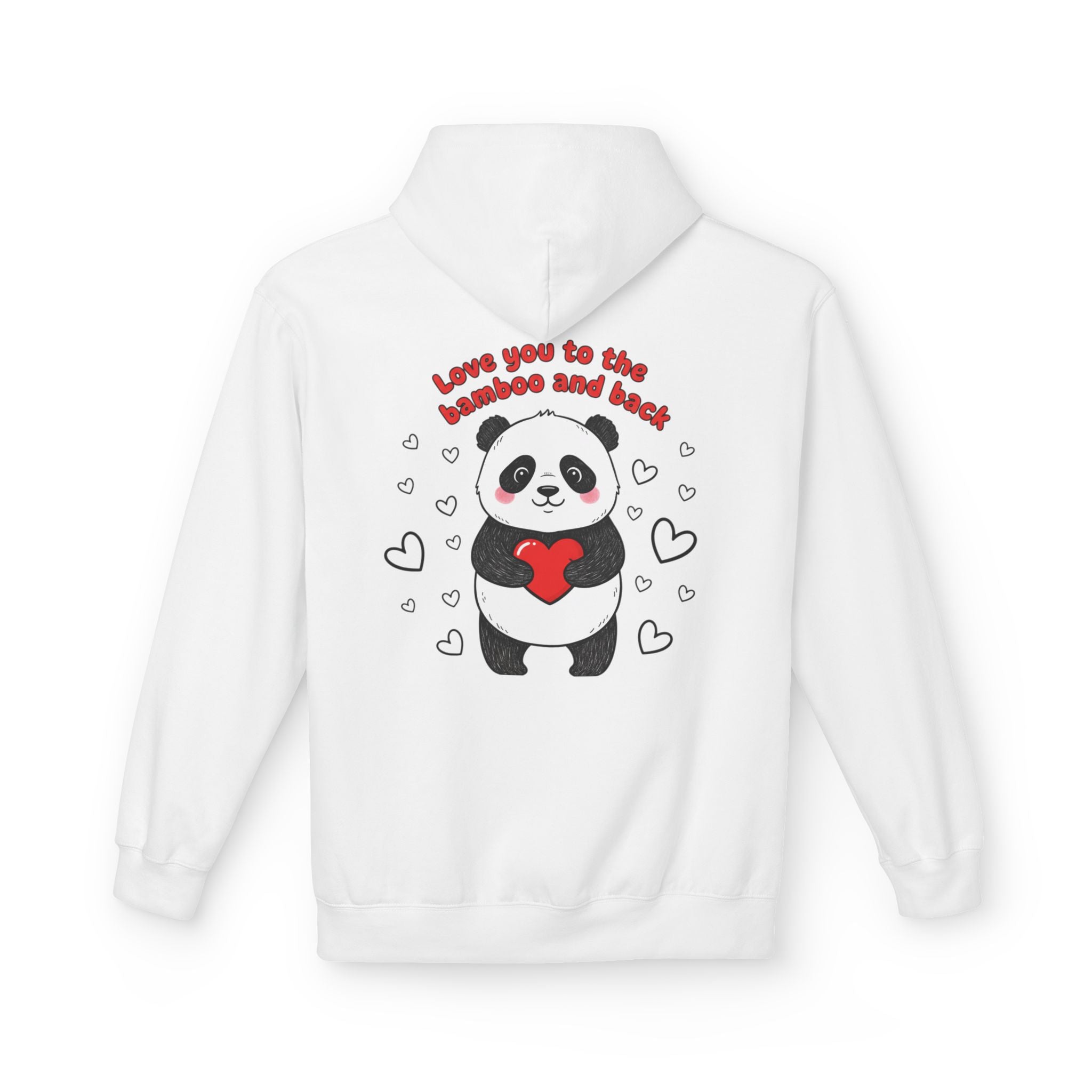 Valentine's Panda 'Love You to the Bamboo and Back' Hoodie