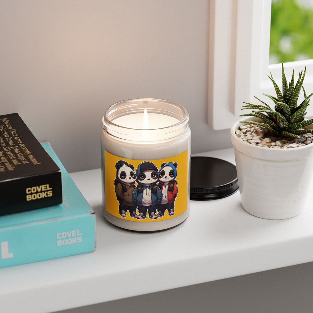Panda Scented Soy Candle — 9oz Home Fragrance