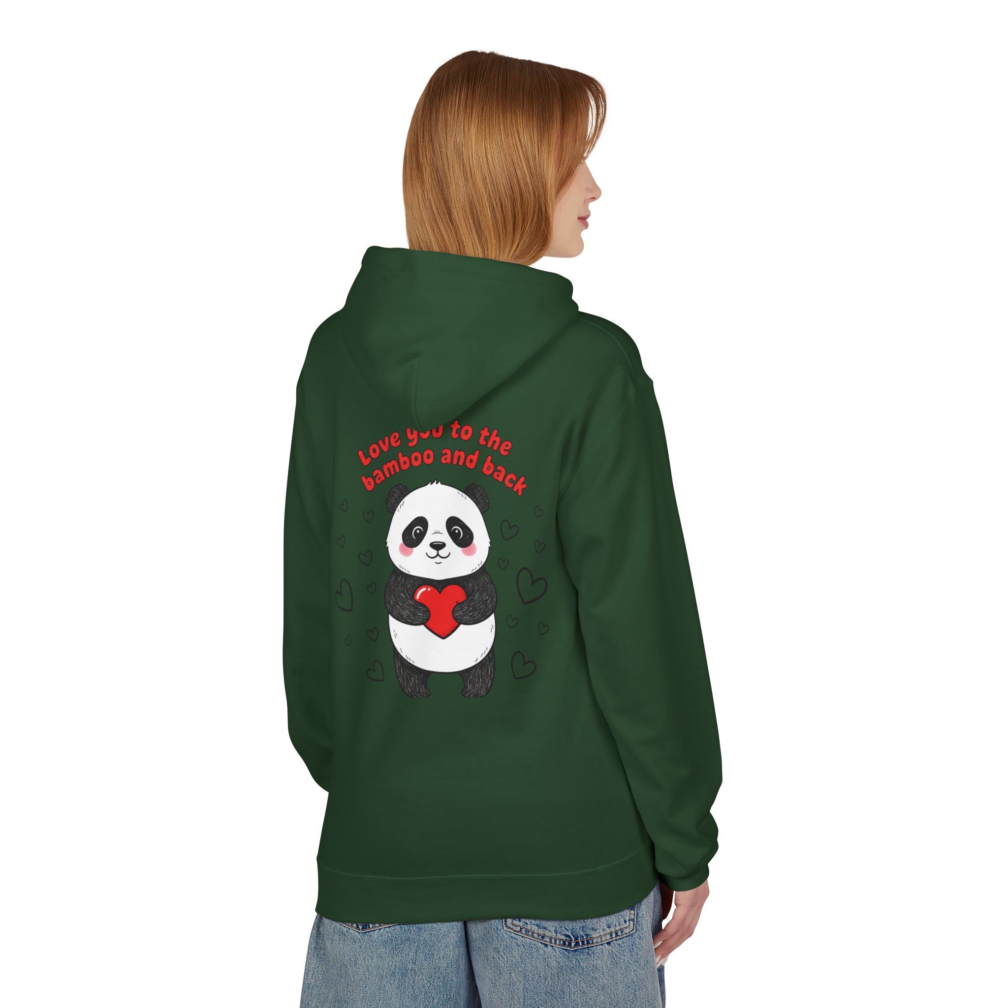 Valentine's Panda 'Love You to the Bamboo and Back' Hoodie