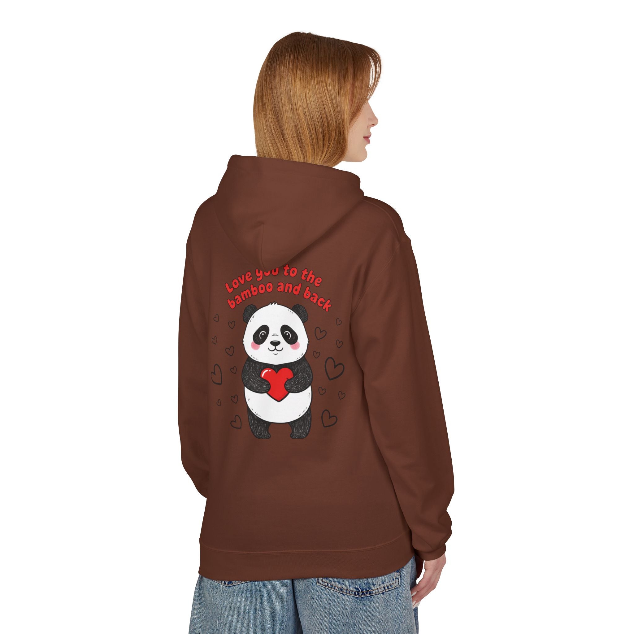 Valentine's Panda 'Love You to the Bamboo and Back' Hoodie