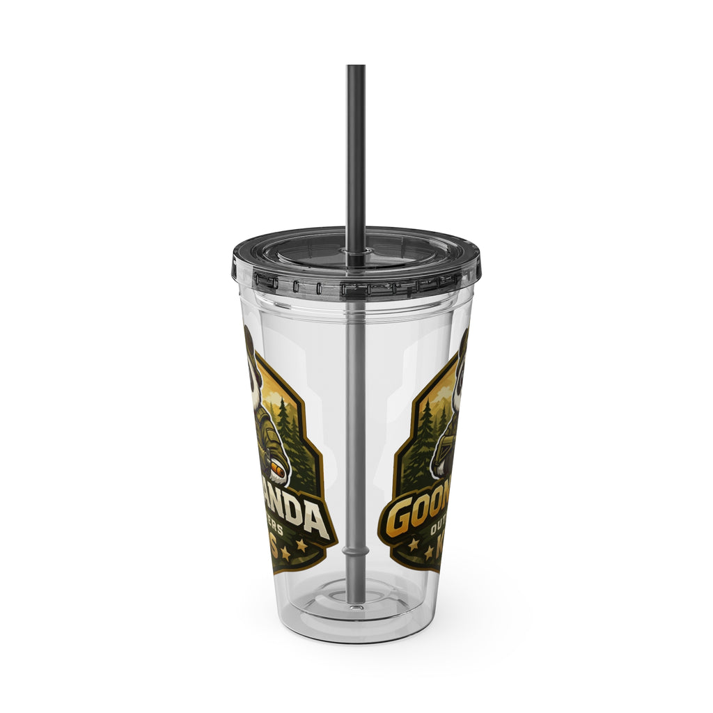 Panda Splash 16oz Tumbler with Straw — Goon Squad Kids Graphic