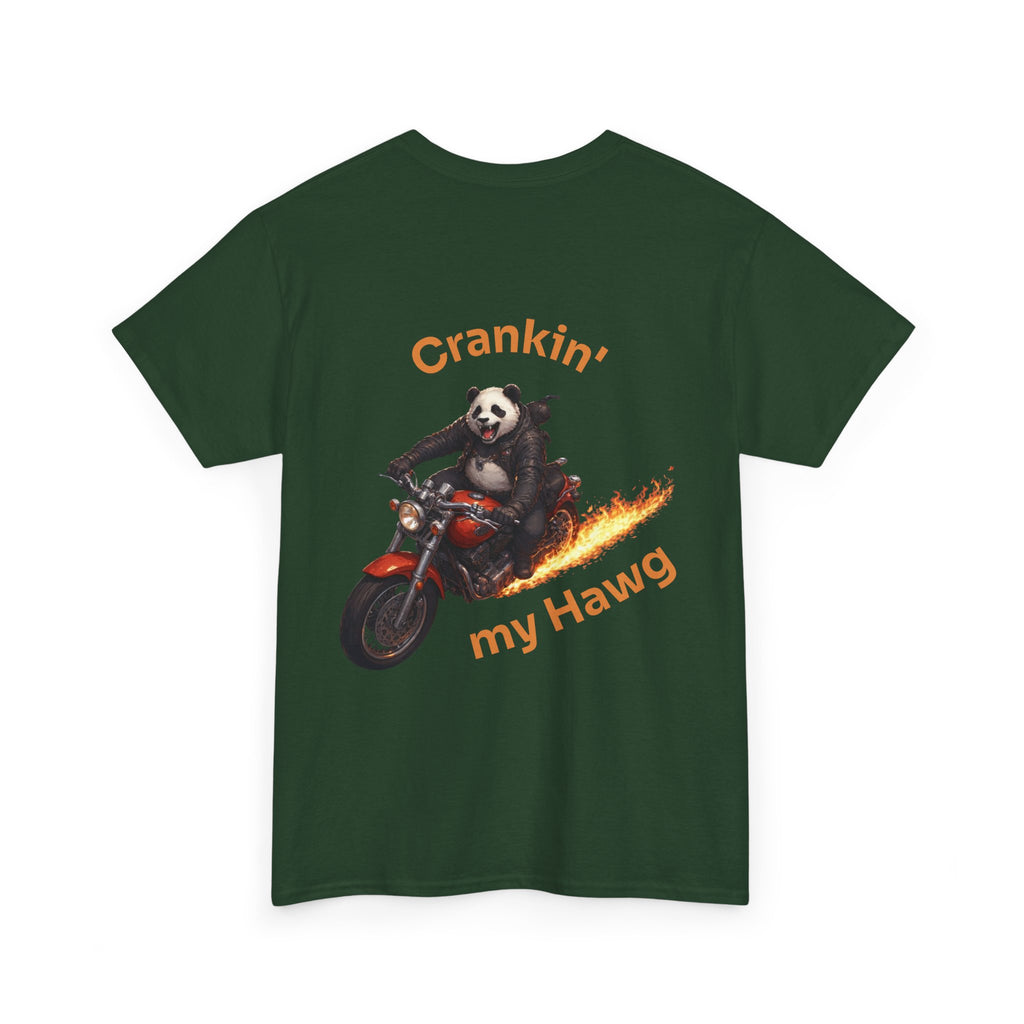 Crankin' My Hawg Panda Motorcycle T‑Shirt