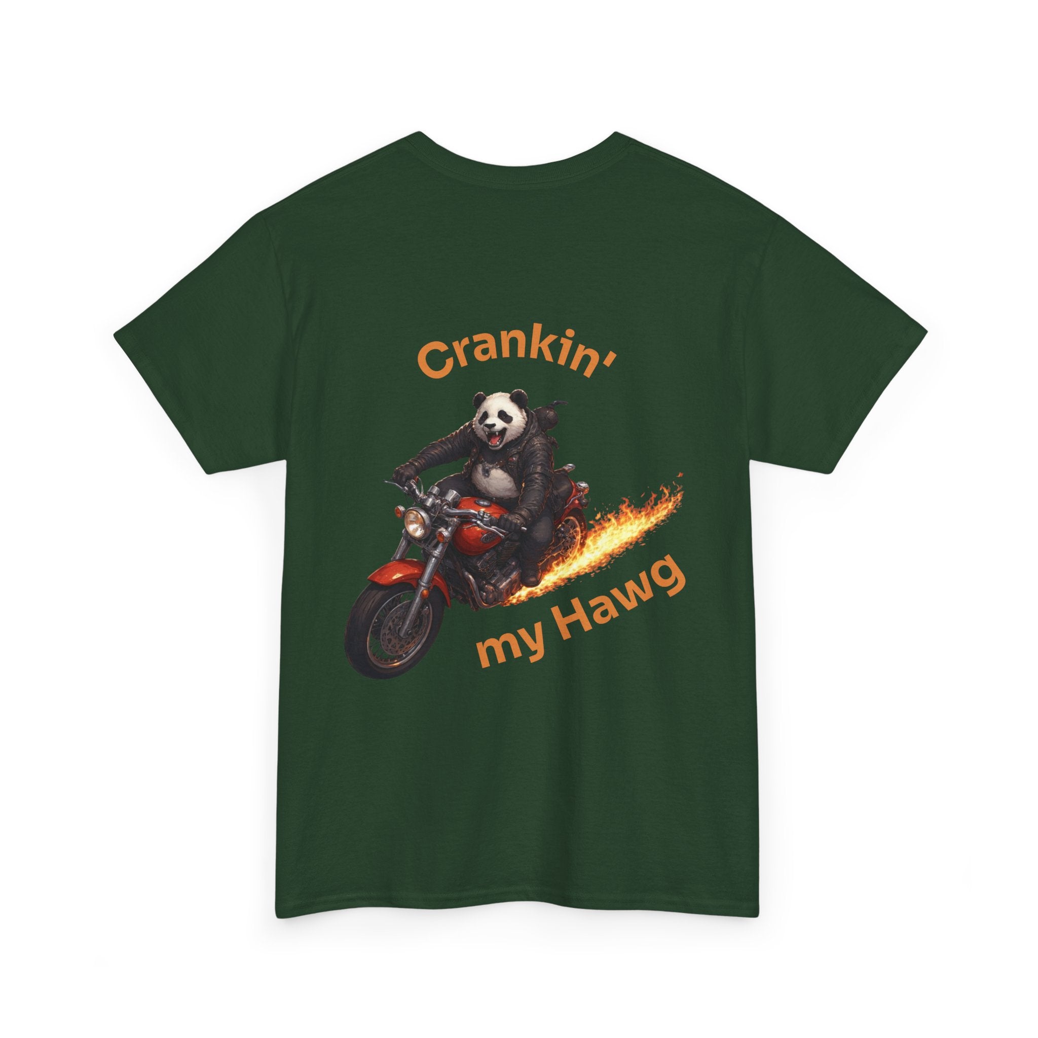 Crankin' My Hawg Panda Motorcycle T‑Shirt