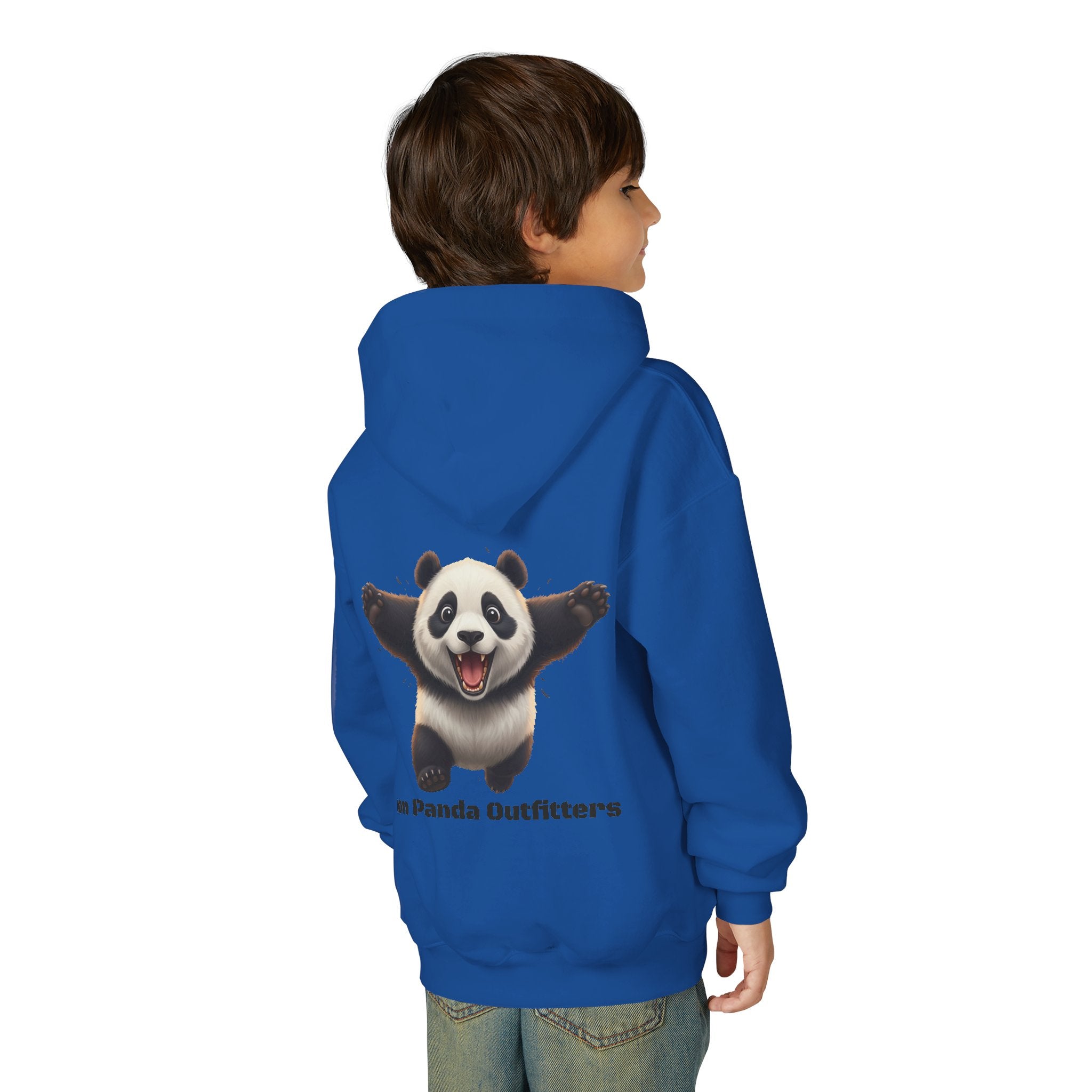 Youth Panda Hoodie - "Goon Squad" Cute Panda Graphic Kids Sweatshirt