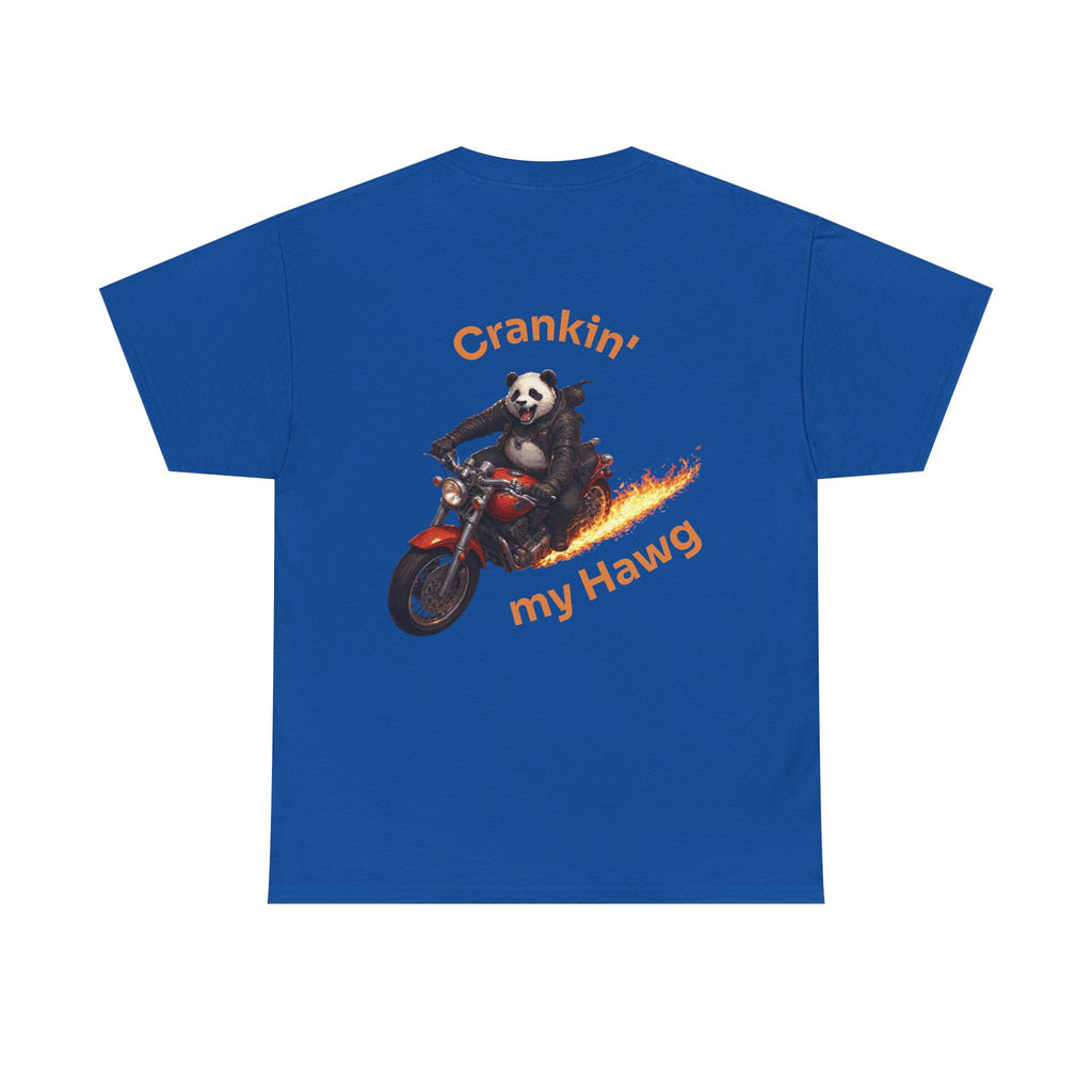 Crankin' My Hawg Panda Motorcycle T‑Shirt