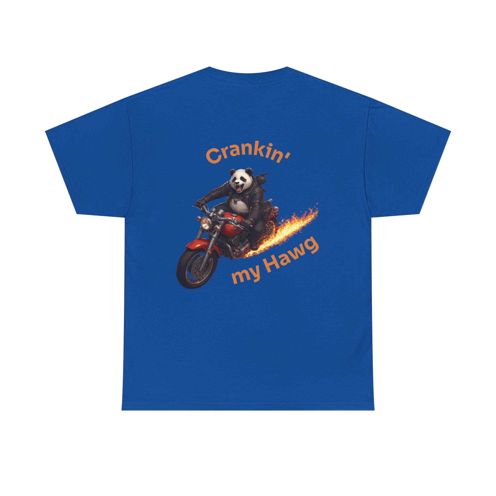 Crankin' My Hawg Panda Motorcycle T‑Shirt