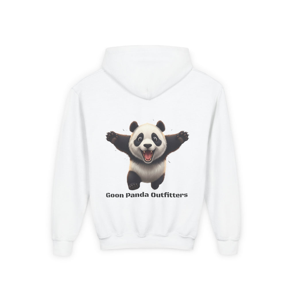 Youth Panda Hoodie - "Goon Squad" Cute Panda Graphic Kids Sweatshirt