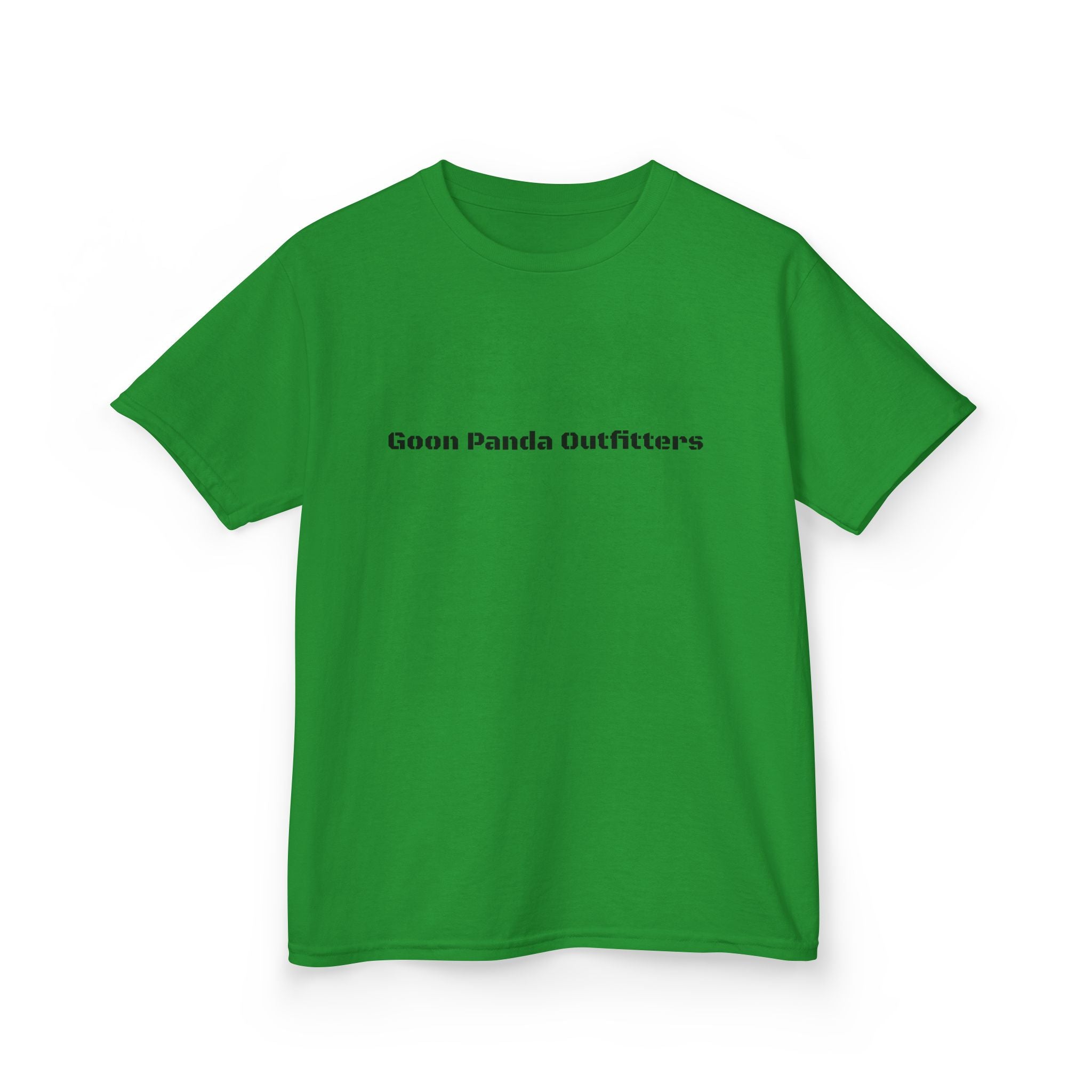 Kids Panda Soccer T‑Shirt — "Goon Panda Outfitters" Graphic Tee