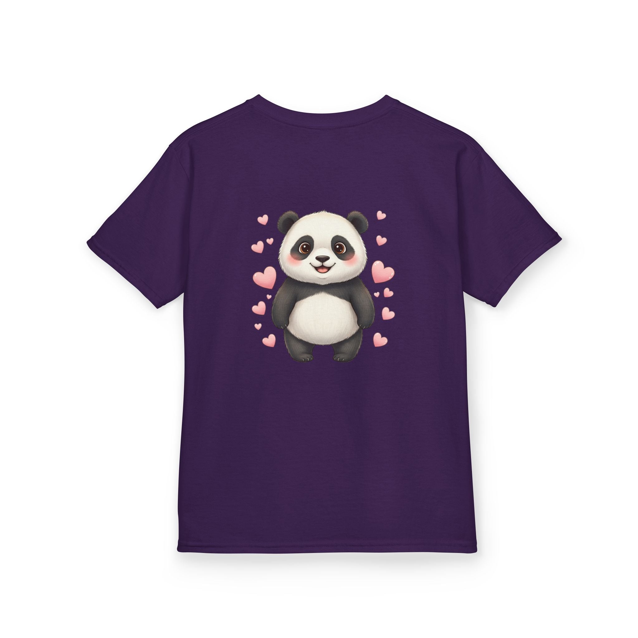 Kids Panda Tee - "Goon Panda Outfitters" Cute Panda with Hearts Kids T-Shirt