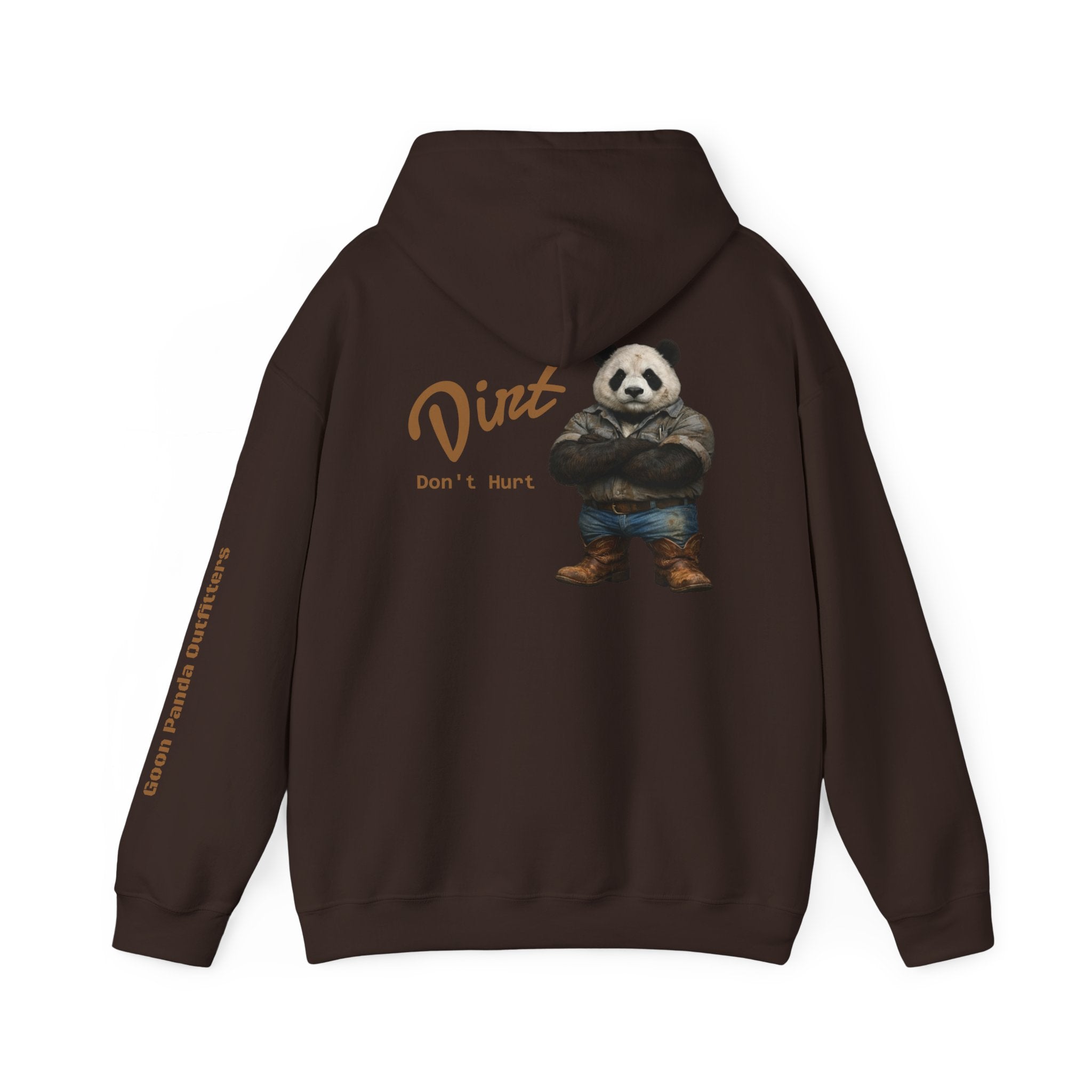 Panda 'Dirt Don't Hurt' Hoodie - Cute Vintage Bear Graphic Pullover