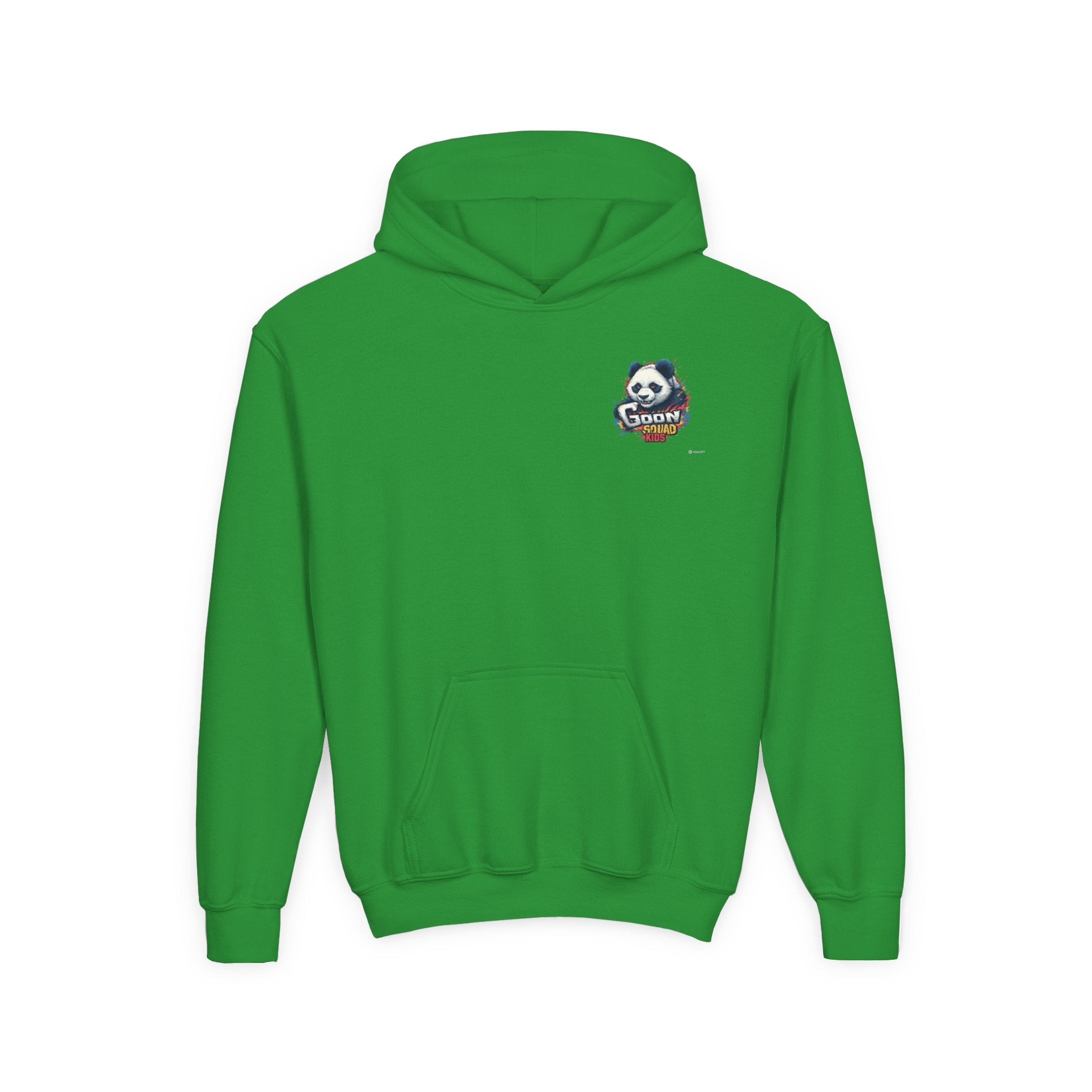 Kids Panda Cowboy Hoodie — “Goon Panda Outfitters” Graphic Youth Sweatshirt