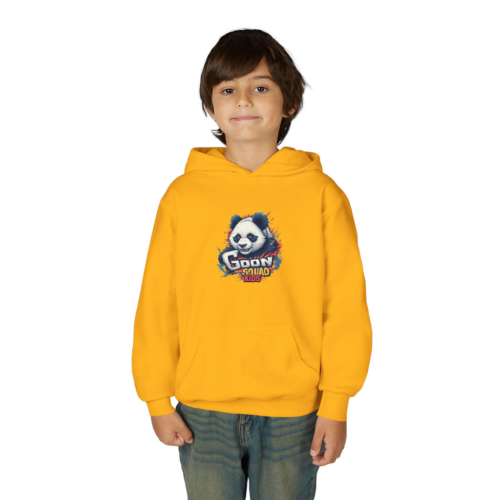 Youth Panda Hoodie - "Goon Squad" Cute Panda Graphic Kids Sweatshirt