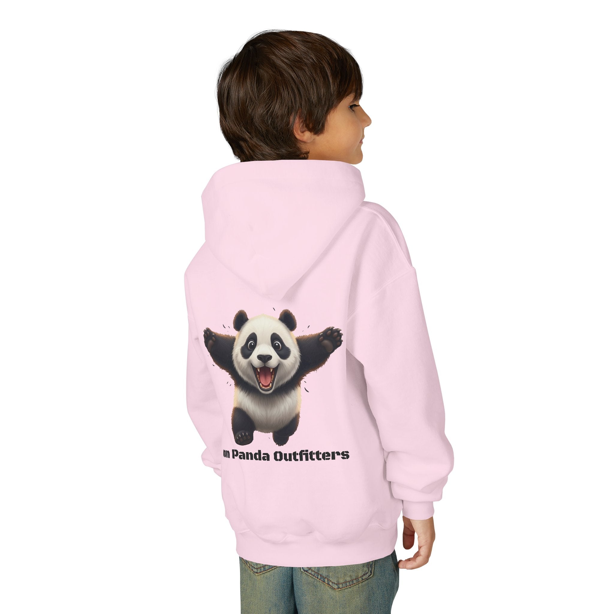 Youth Panda Hoodie - "Goon Squad" Cute Panda Graphic Kids Sweatshirt
