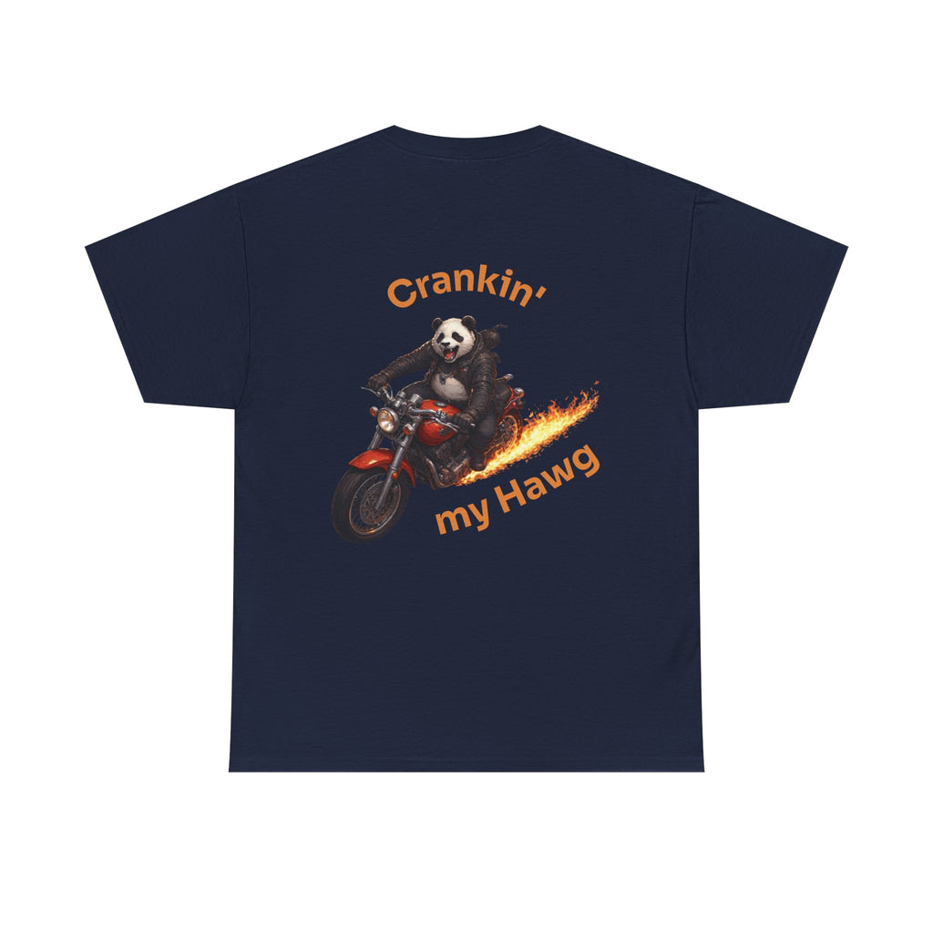 Crankin' My Hawg Panda Motorcycle T‑Shirt
