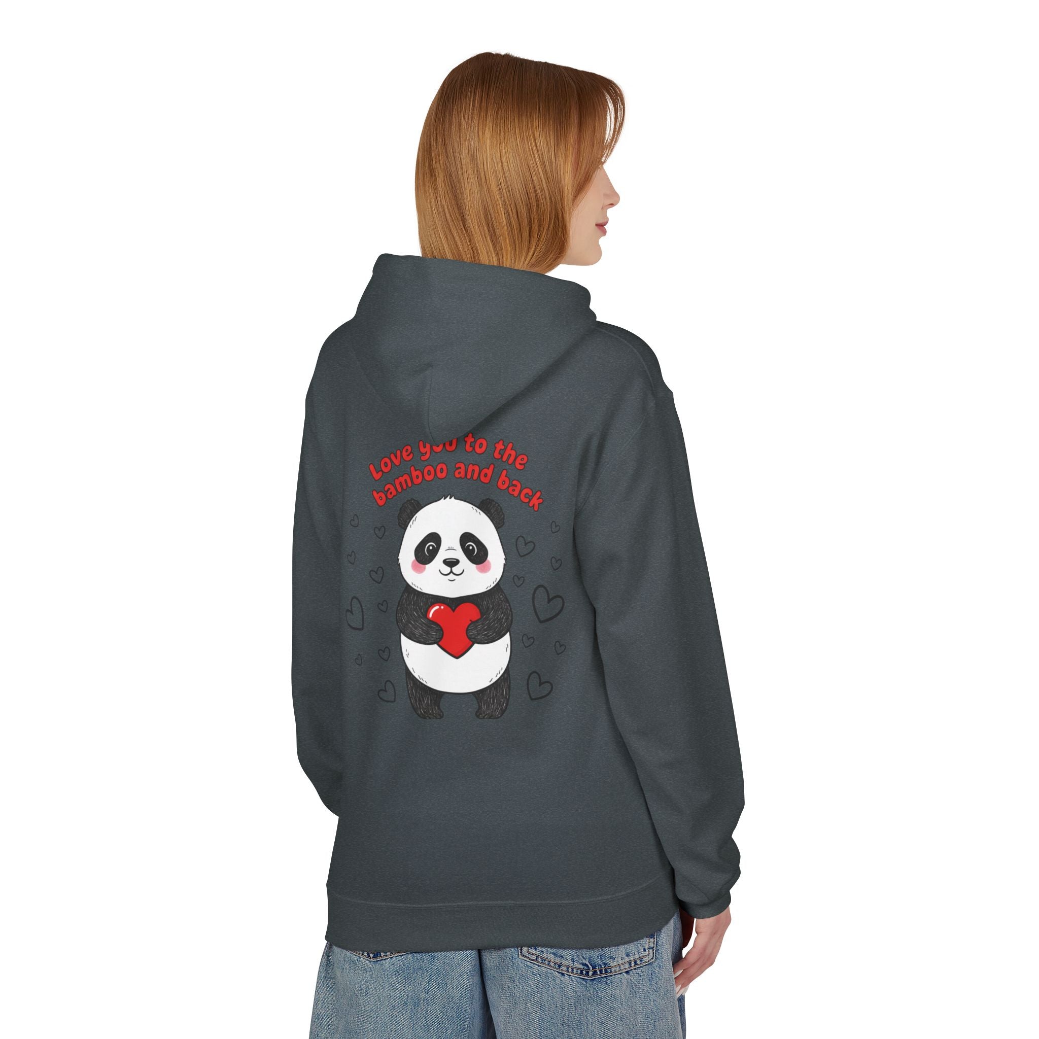 Valentine's Panda 'Love You to the Bamboo and Back' Hoodie