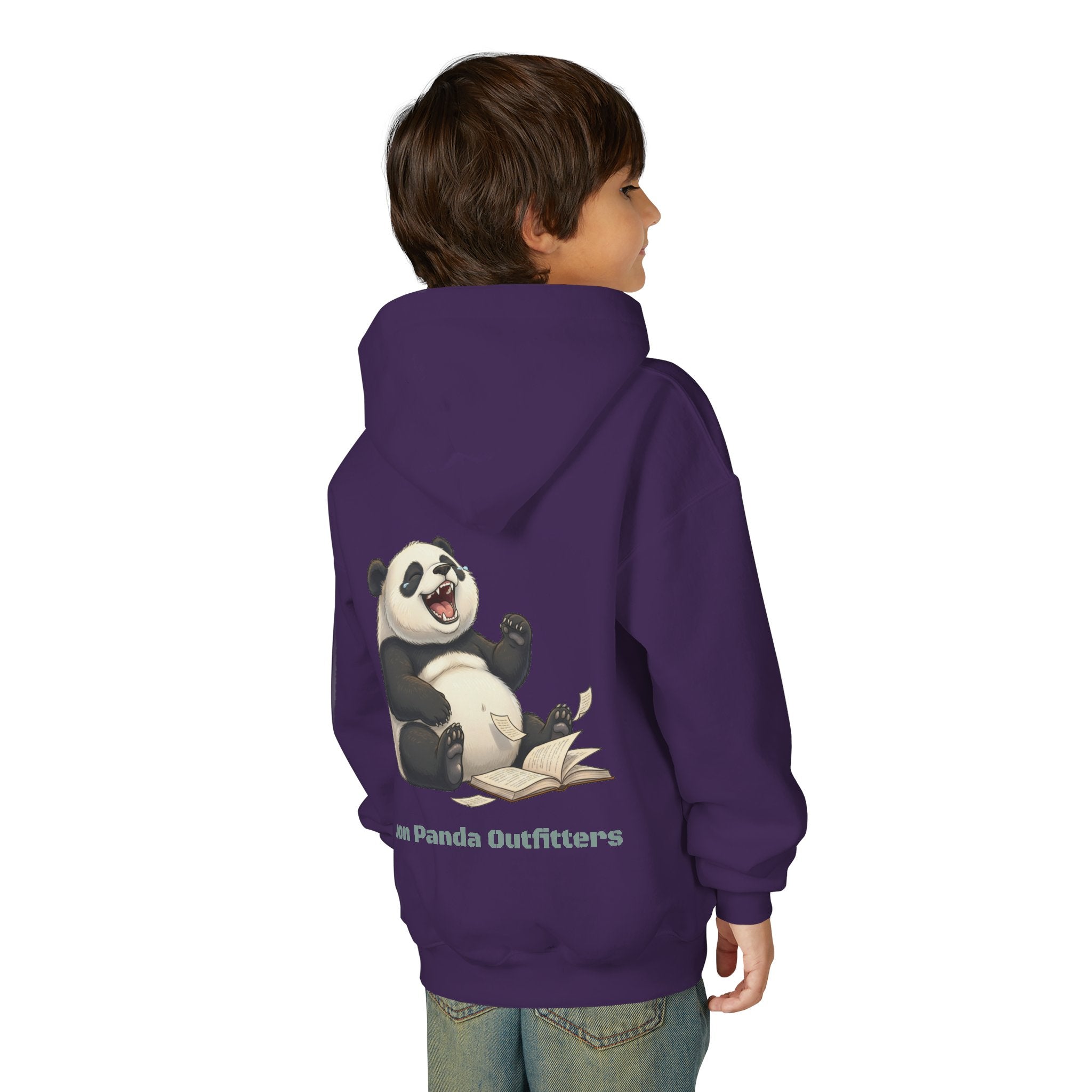 Panda Reading Youth Hoodie