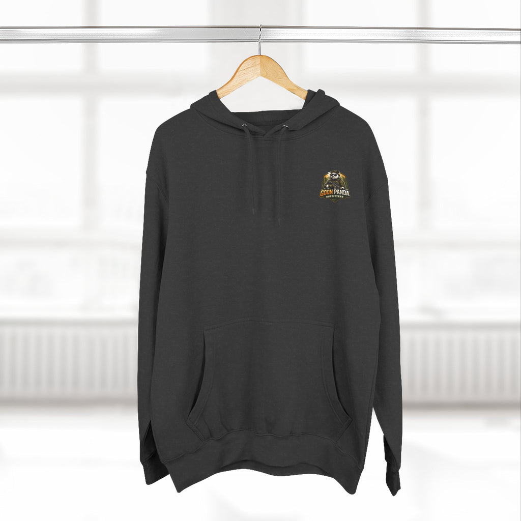 Drunk-ish Panda Hoodie — Funny Beer Lumberjack Animal Graphic Fleece Hoodie