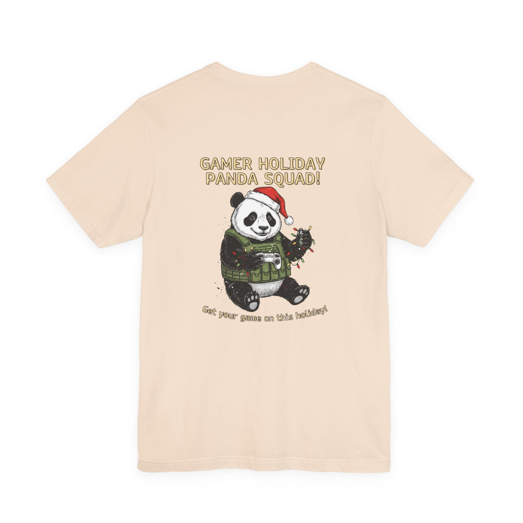 Gamer Holiday Panda Tee | gamer shirt, LAN party merch