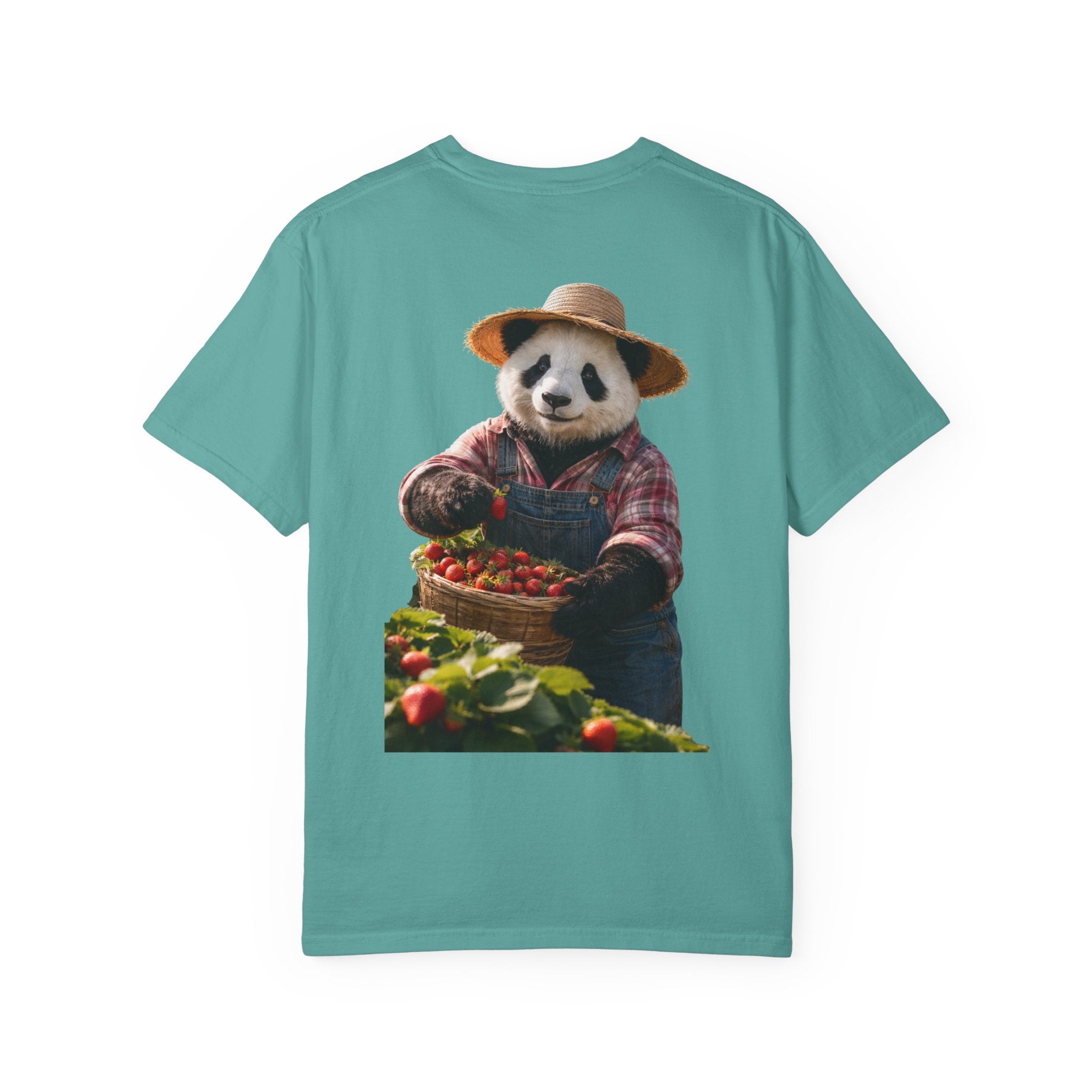 Panda Strawberry Farmer T-Shirt