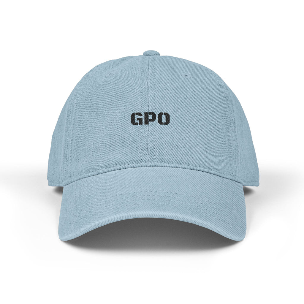 Embroidered Denim Hat