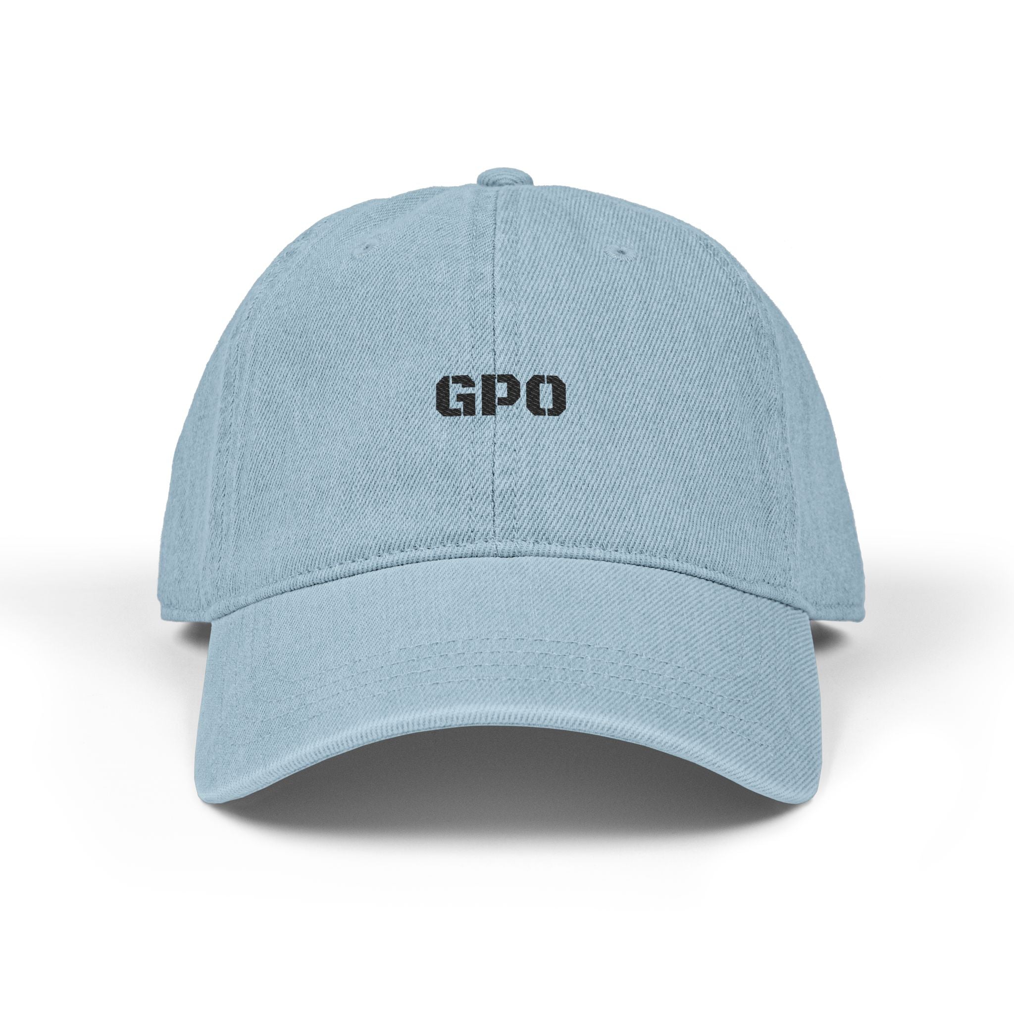 Embroidered Denim Hat