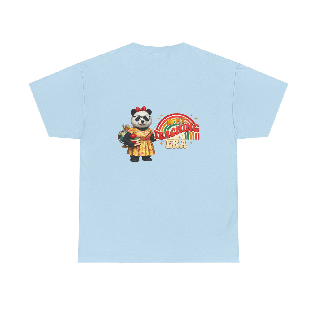 Panda Teacher Tee — 'Teaching Era' Retro Rainbow Teacher Appreciation Shirt