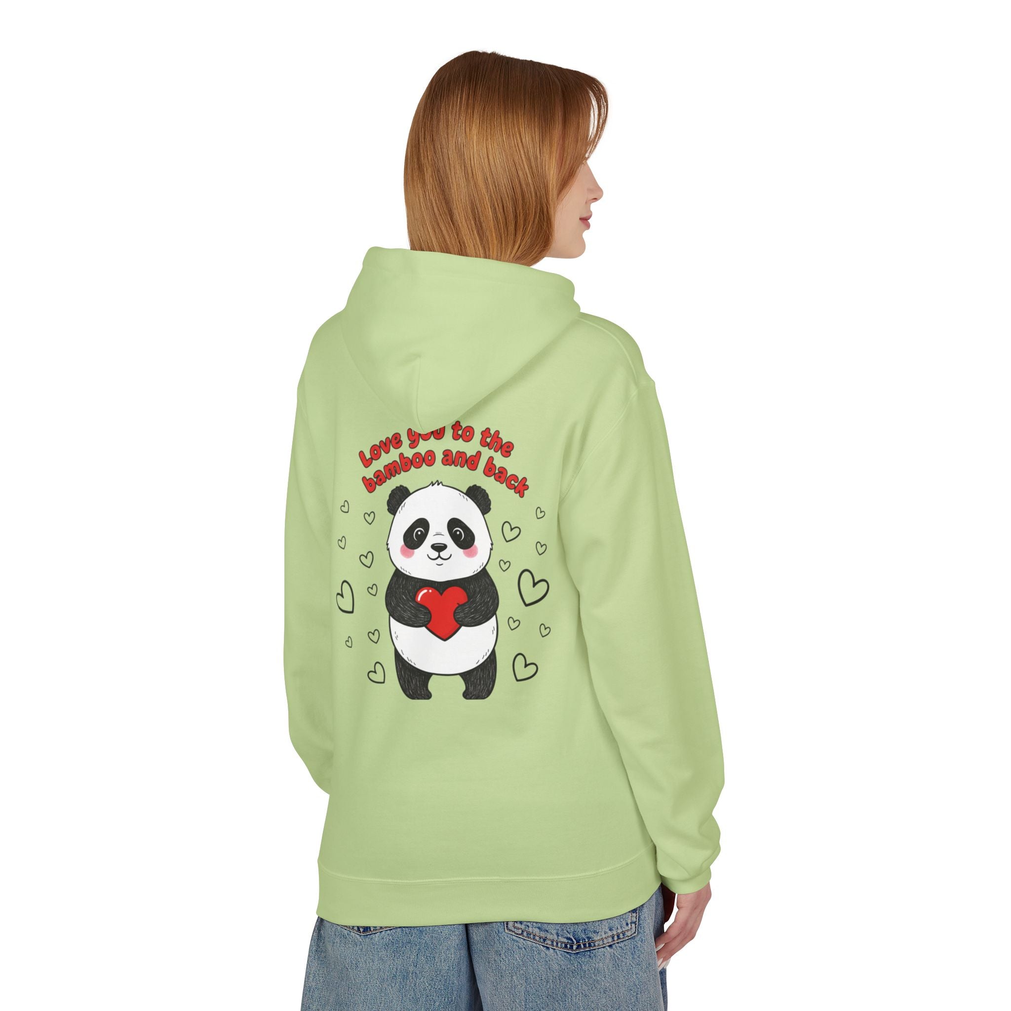 Valentine's Panda 'Love You to the Bamboo and Back' Hoodie