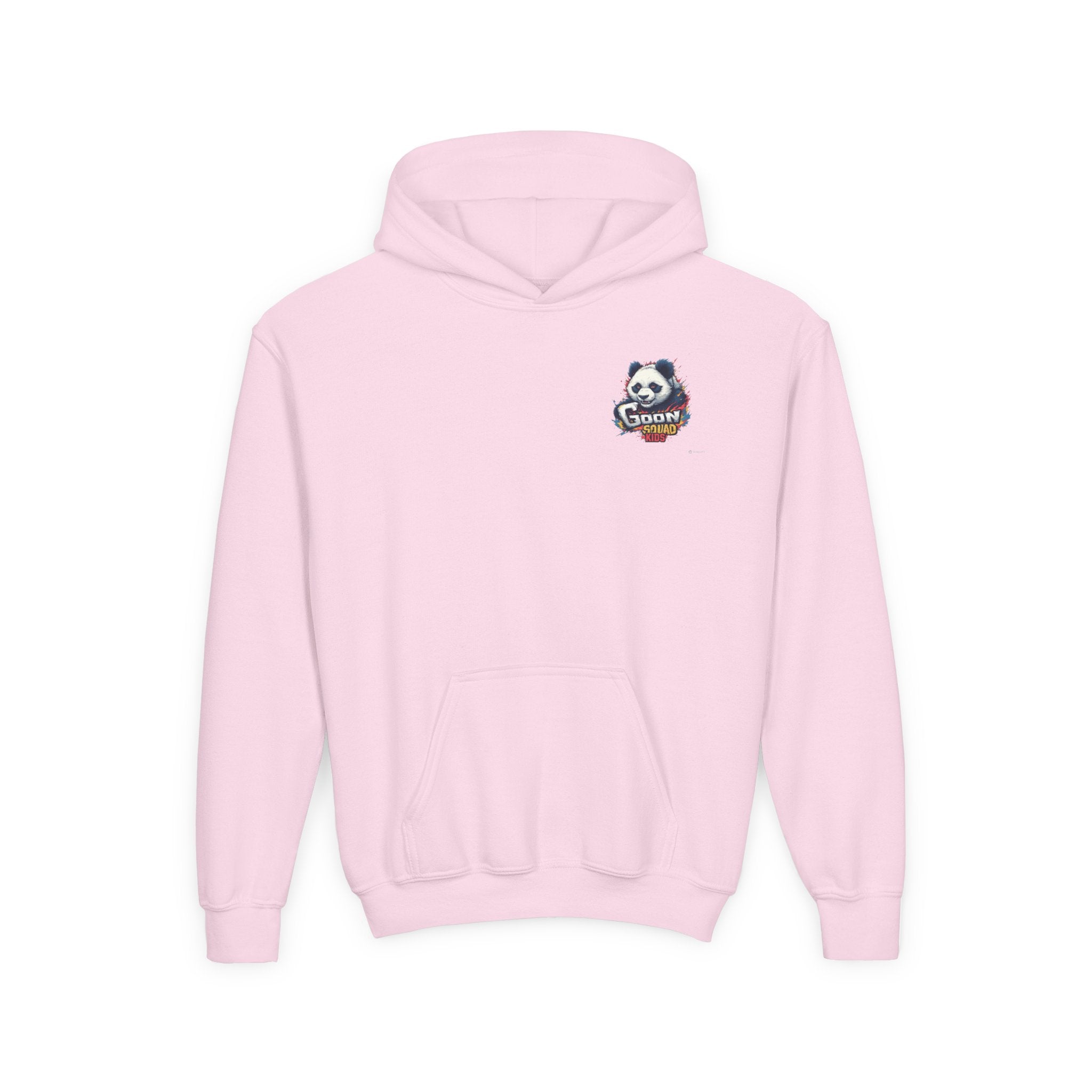 Kids Panda Cowboy Hoodie — “Goon Panda Outfitters” Graphic Youth Sweatshirt