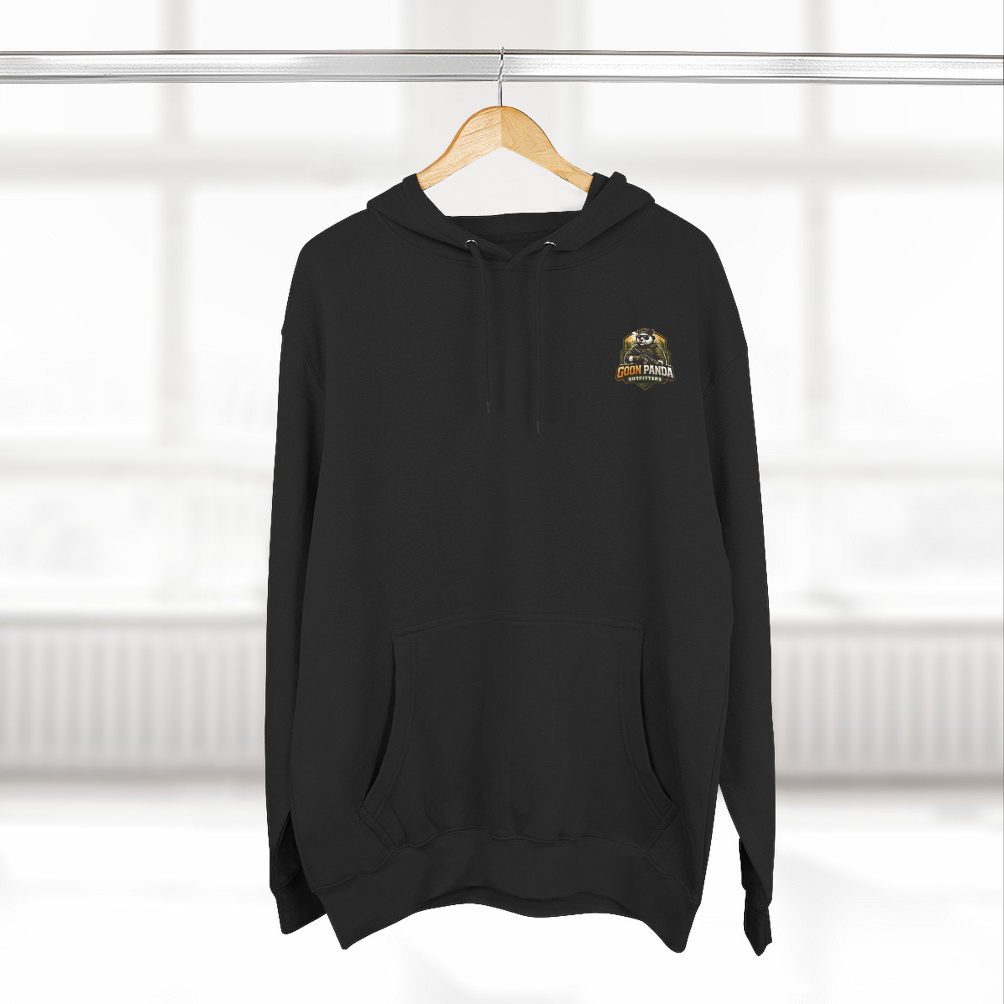 Drunk-ish Panda Hoodie — Funny Beer Lumberjack Animal Graphic Fleece Hoodie