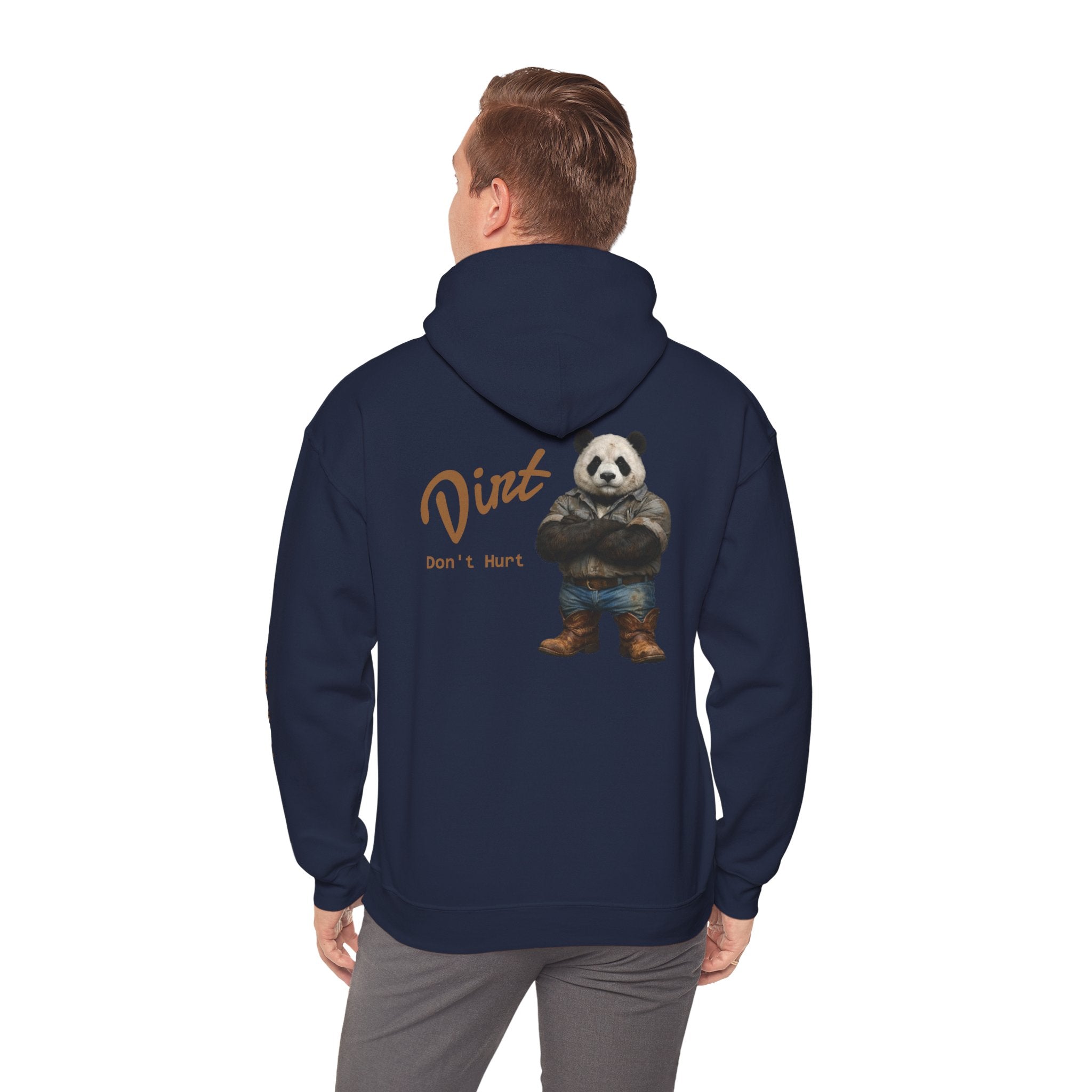 Panda 'Dirt Don't Hurt' Hoodie - Cute Vintage Bear Graphic Pullover
