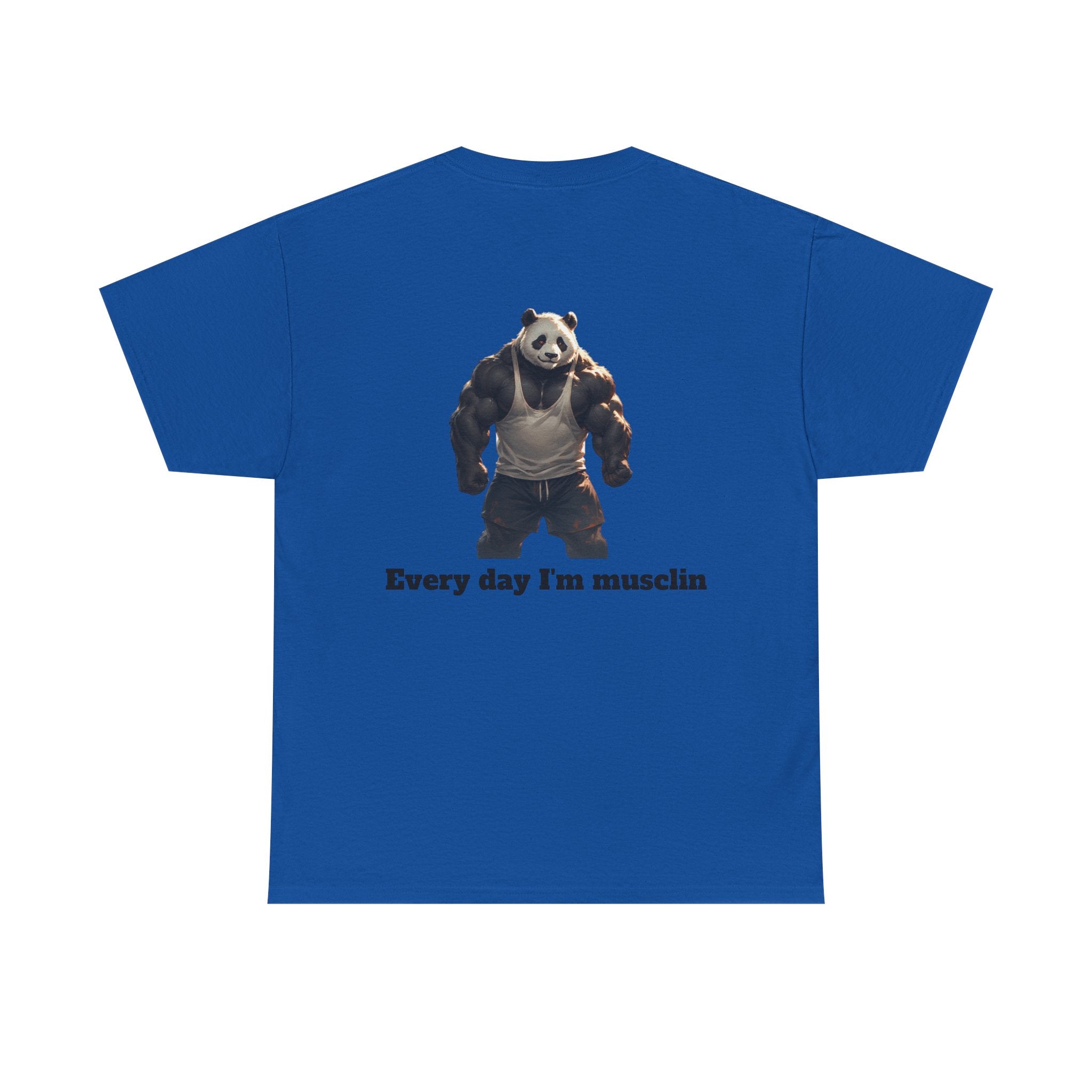 Every Day I'm Musclin Panda T-Shirt — Funny Gym Workout Tee