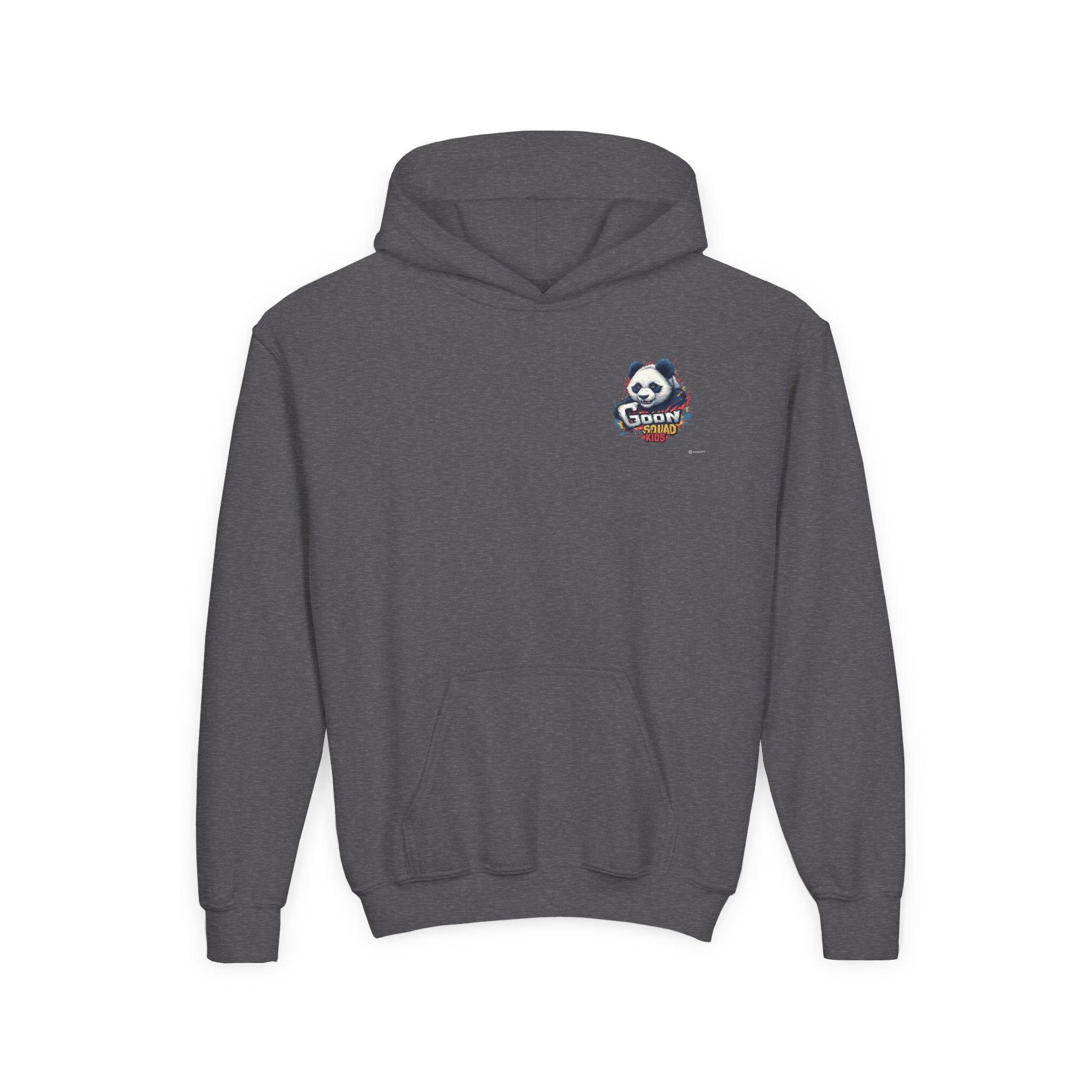 Kids Panda Cowboy Hoodie — “Goon Panda Outfitters” Graphic Youth Sweatshirt