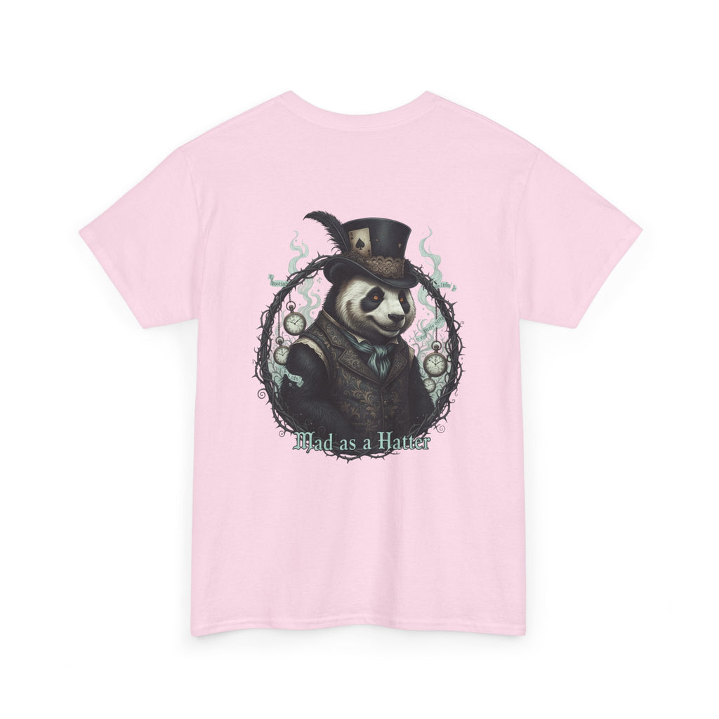 Panda in Top Hat T-Shirt — 'Mad as a Hatter' Vintage Gothic Tee
