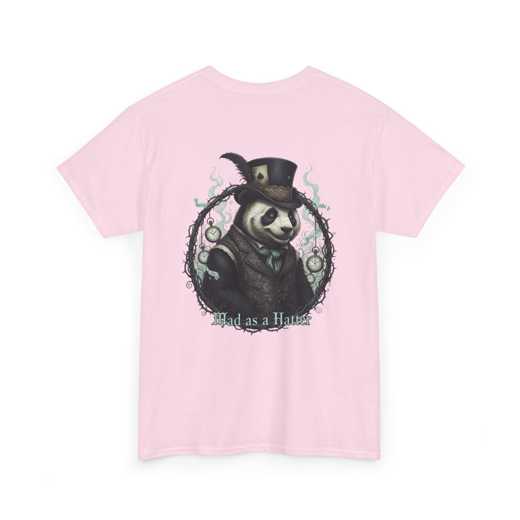 Panda in Top Hat T-Shirt — 'Mad as a Hatter' Vintage Gothic Tee